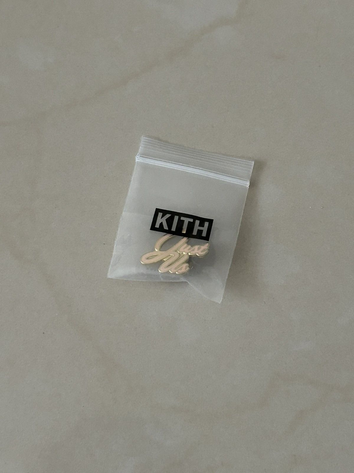 Kith Kith Just Us Gold Pin Size ONE SIZE - 1 Thumbnail