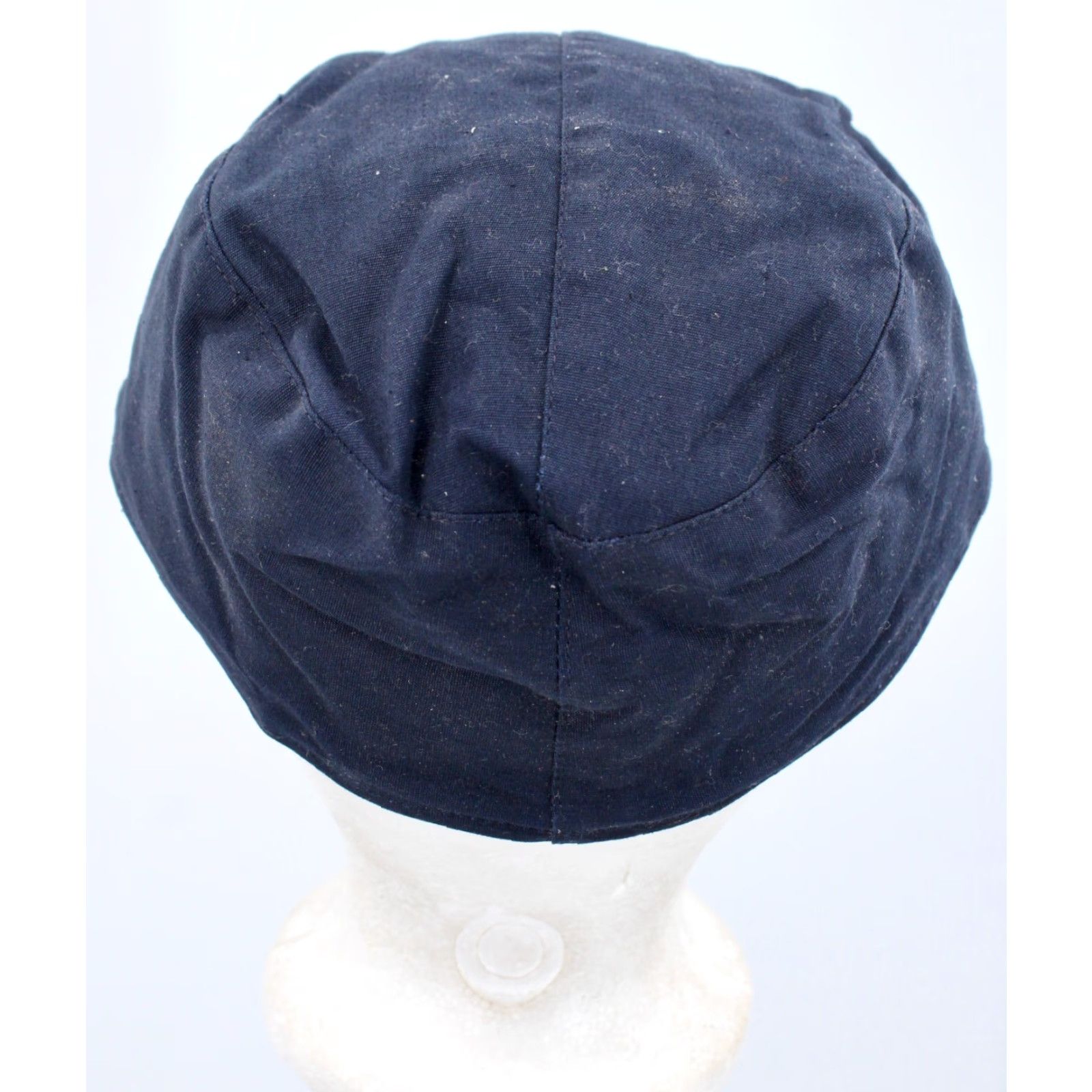 Vintage Men's VTG 1930s Navy Blue Cotton Cap Sz 7 1/4 Hat 30s Size ONE SIZE - 4 Thumbnail