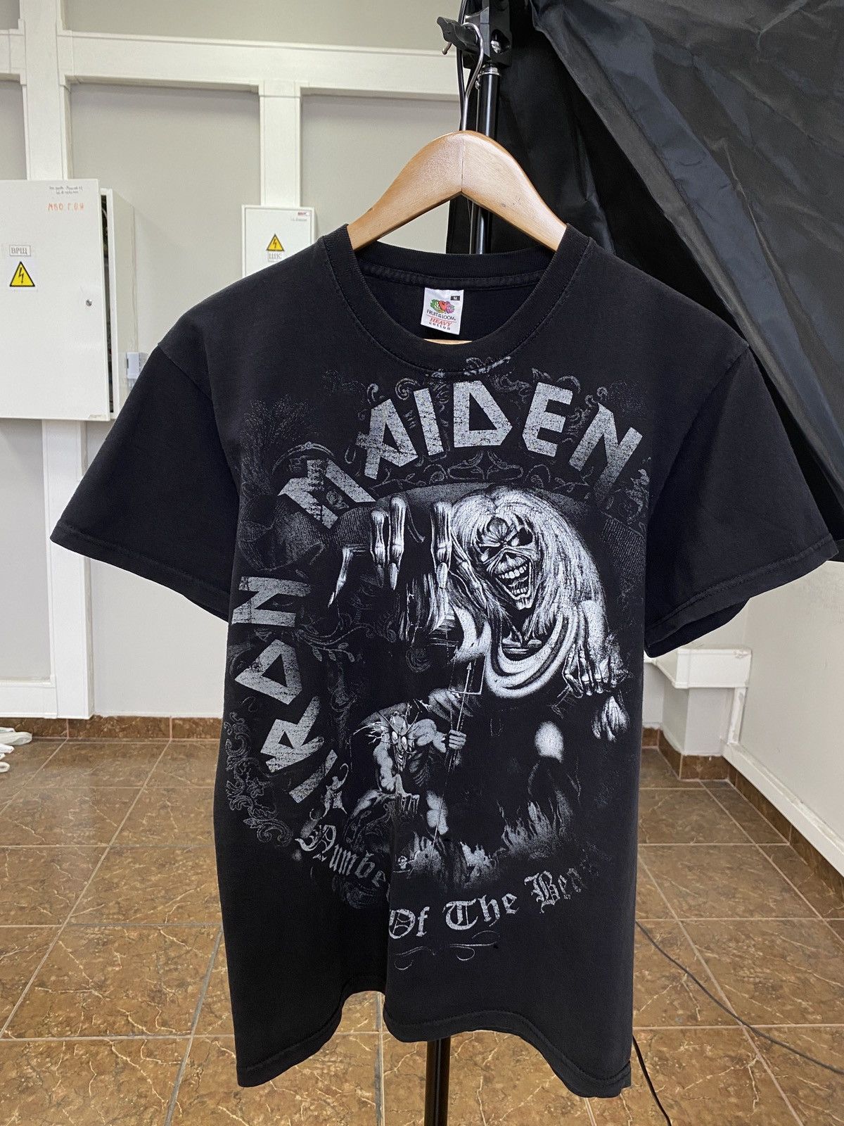 Iron Maiden ☠️ Vintage 90s Iron Maiden Death Skull skeleton rare retro Size US M / EU 48-50 / 2 - 1 Thumbnail
