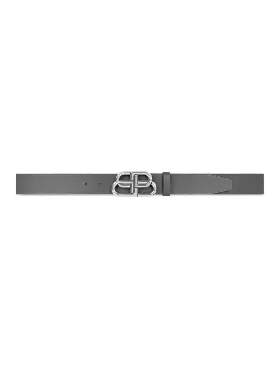 Balenciaga o1mt1gz0525 Size: 95 / BB Extra Large Belt 40 in Fossil Grey Size 38 - 1 Preview