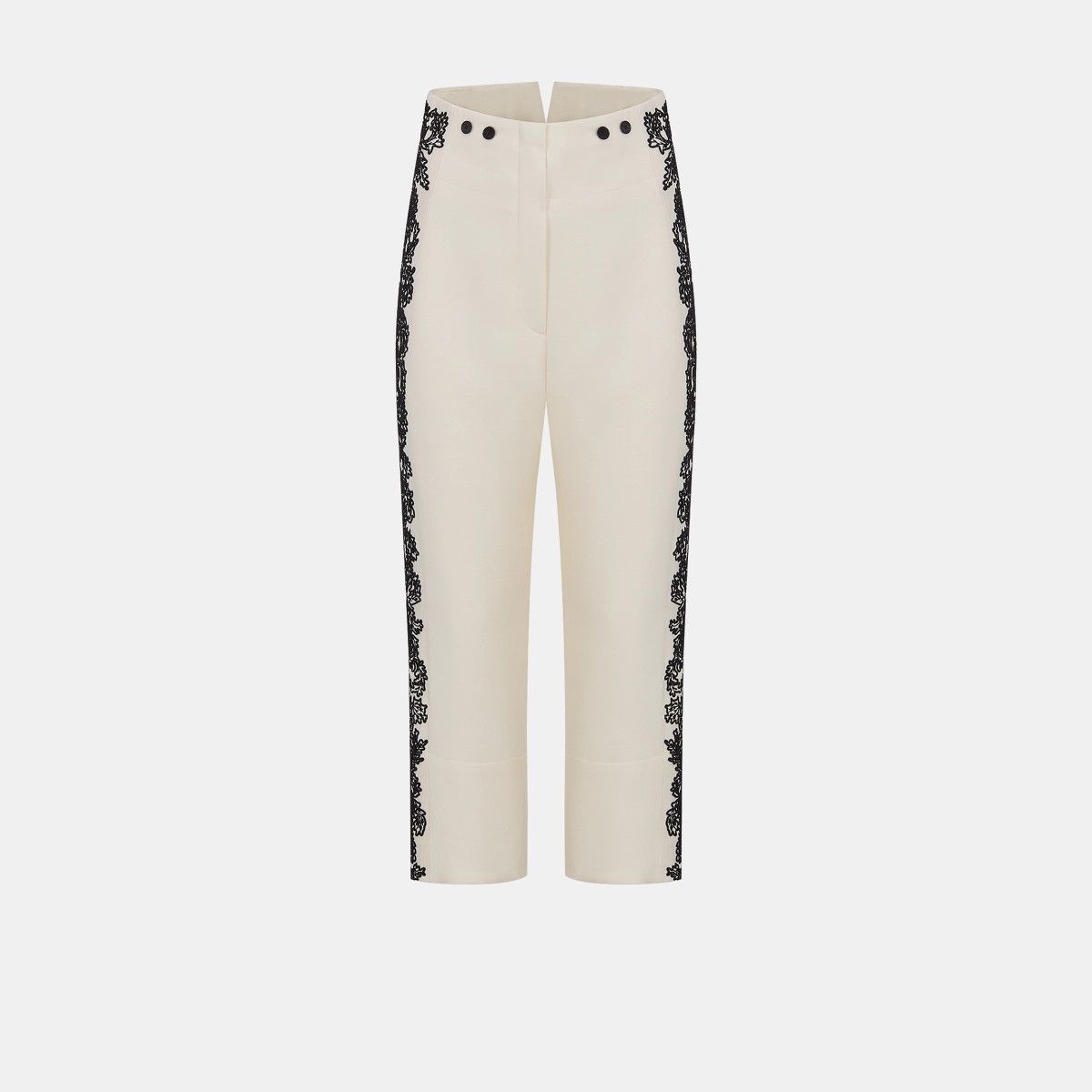 image of Dior O1Bcso1Str0524 Pants In Black & White in Black/White, Women's (Size 27)