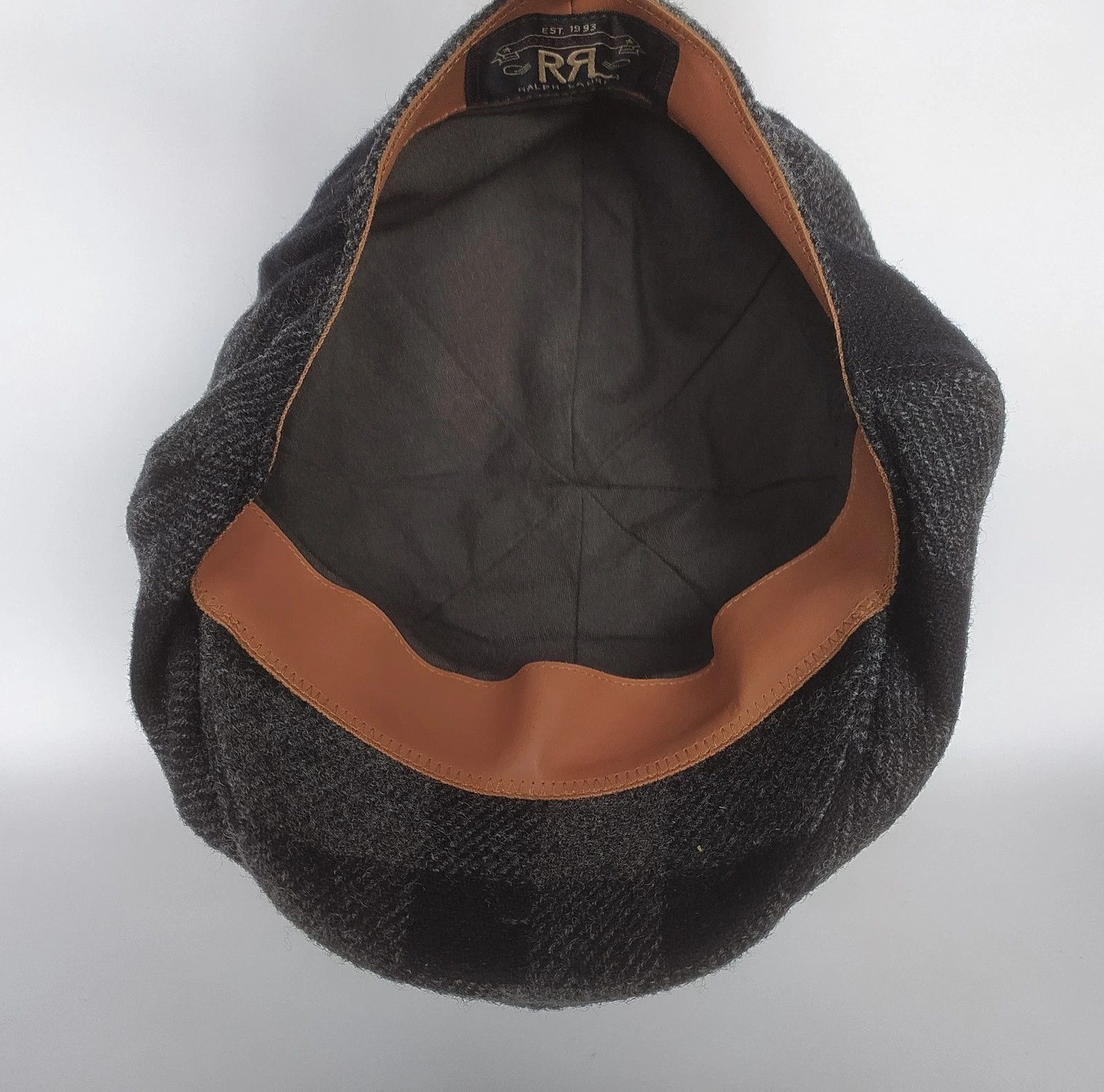 RRL Ralph Lauren DOUBLE RLPlaid Wool Twill Newsboy Cap T/3021 Size ONE SIZE - 8 Thumbnail