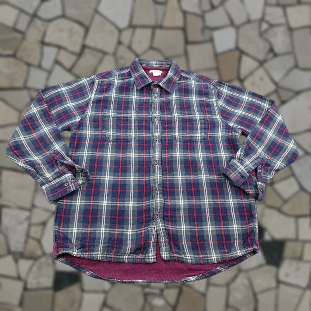 Carbon2Cobalt Carbon 2 Cobalt Shirt Mens Large Blue Plaid Flannel Button Up Casual Size US L / EU 52-54 / 3 - 1 Thumbnail