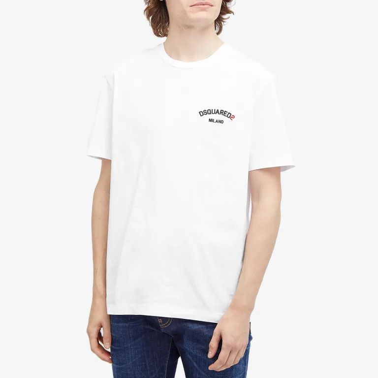 Dsquared2 o1s22i1n0325 Cotton T-Shirt in White Size US M / EU 48-50 / 2 - 2 Thumbnail