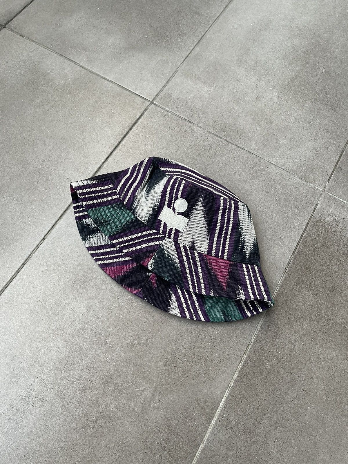 Isabel Marant !DS! SS23 Isabel Marant Geometric Print Haleyh Bucket Hat Size ONE SIZE - 10 Thumbnail