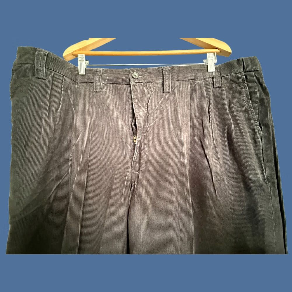 Eddie Bauer VINTAGE Eddie Bauer Corduroy Pants Men 44 Tall Dark Gray Relaxed Fit Retro Casual NWOT Size US 44 / EU 60 - 1 Thumbnail