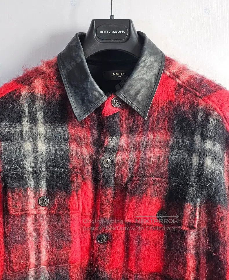 Amiri Amiri Men's Plaid Mohair Blend Jacket Size US L / EU 52-54 / 3 - 2 Thumbnail