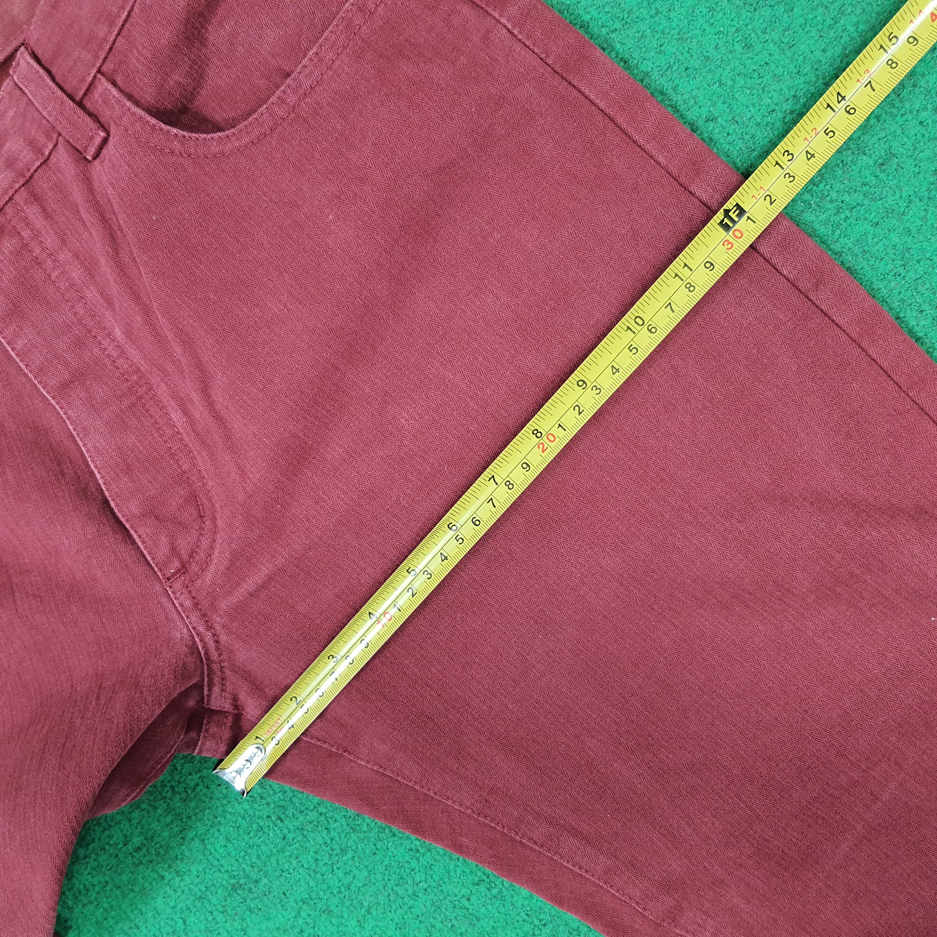 Ferrari Vintage Rare FERRARI x FILA Red Denim Pants Italy C297N8 Size US 31 - 15 Thumbnail