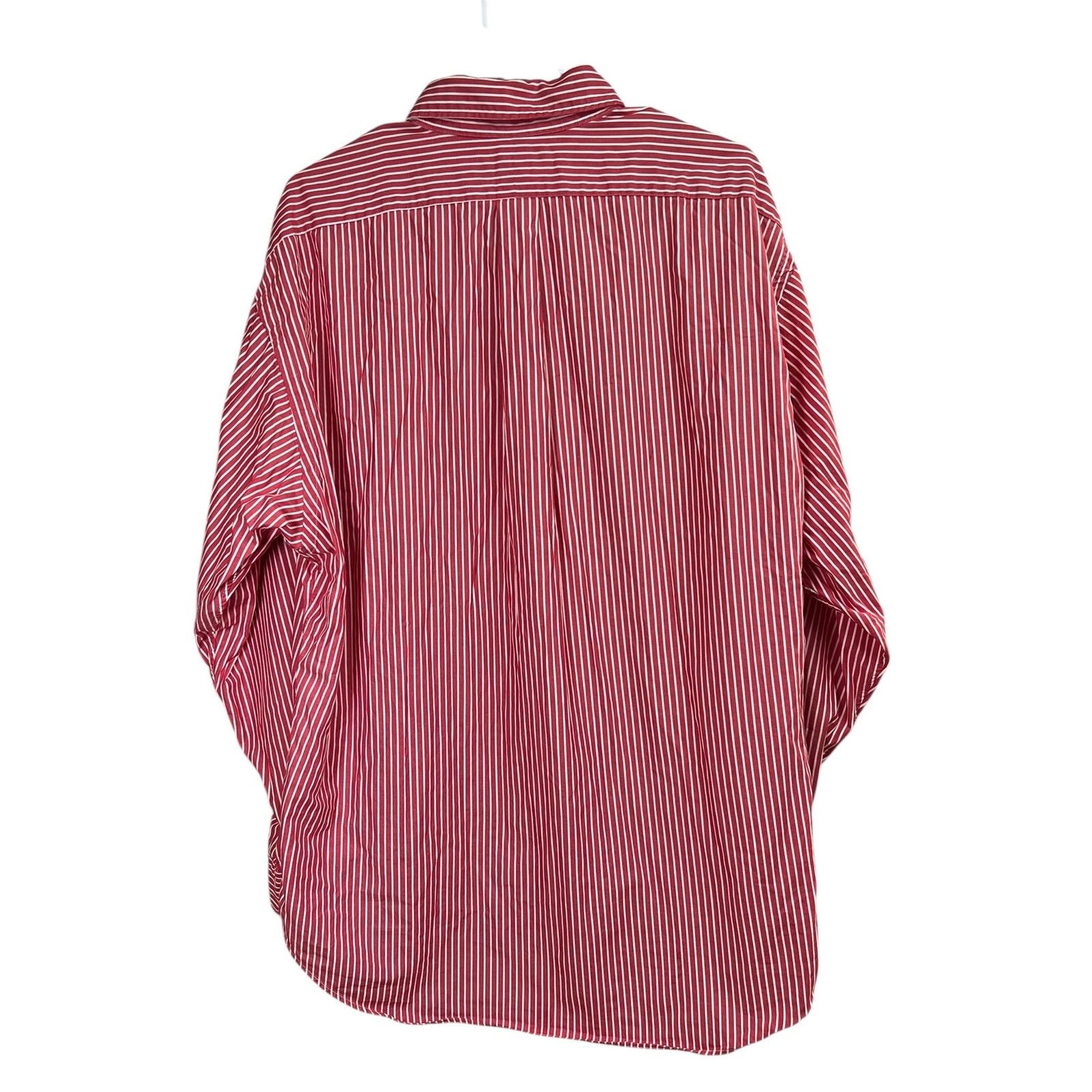Ralph Lauren Ralph Lauren Big Shirt 100% Cotton Men's Large Red White Size US L / EU 52-54 / 3 - 8 Thumbnail