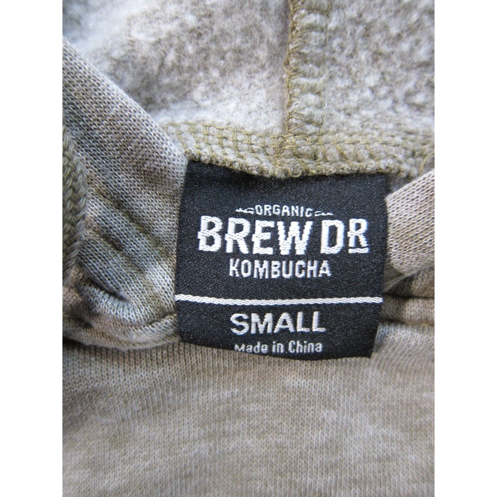 Vintage Brew Dr. Kombucha Portland Oregon Grey Cotton Pocket Hoodie Sweatshirt Women S Size S / US 4 / IT 40 - 3 Thumbnail