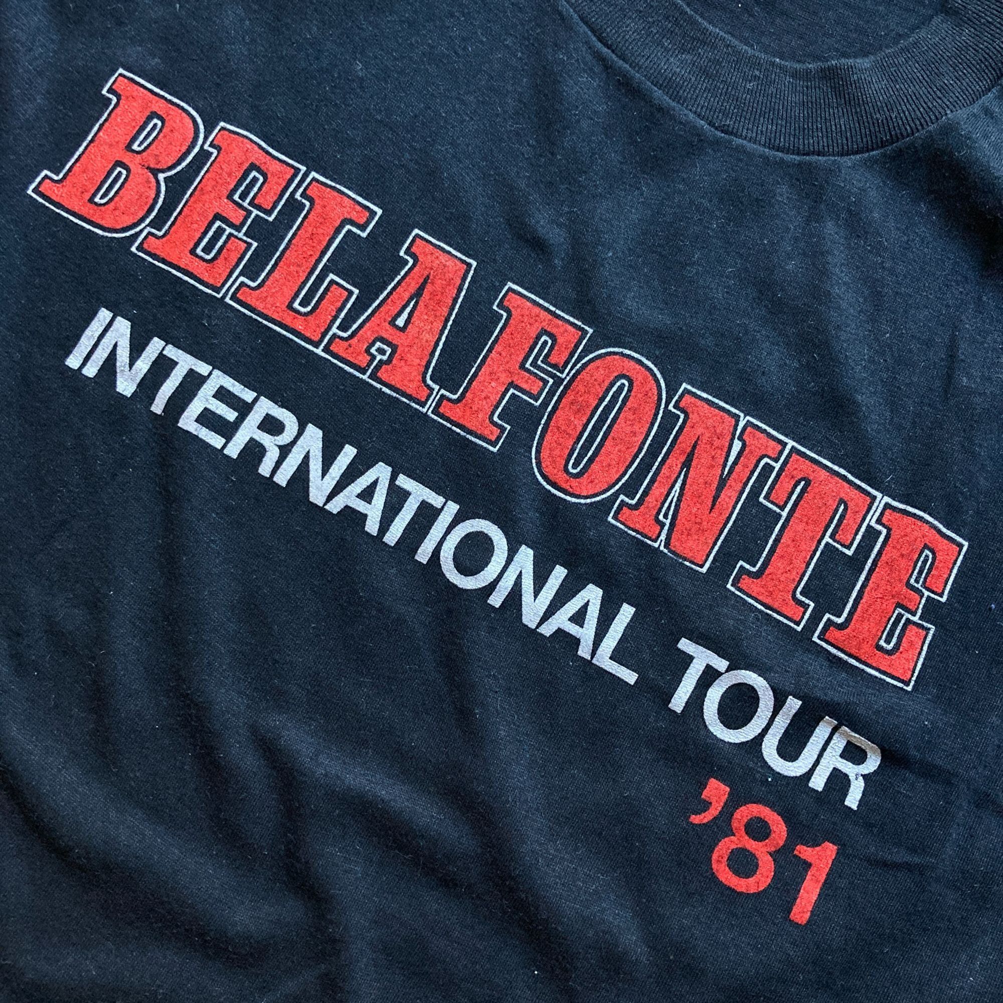 Other Vintage 1981 Belafonte International Tour Black T-Shirt Plym Size US S / EU 44-46 / 1 - 2 Thumbnail