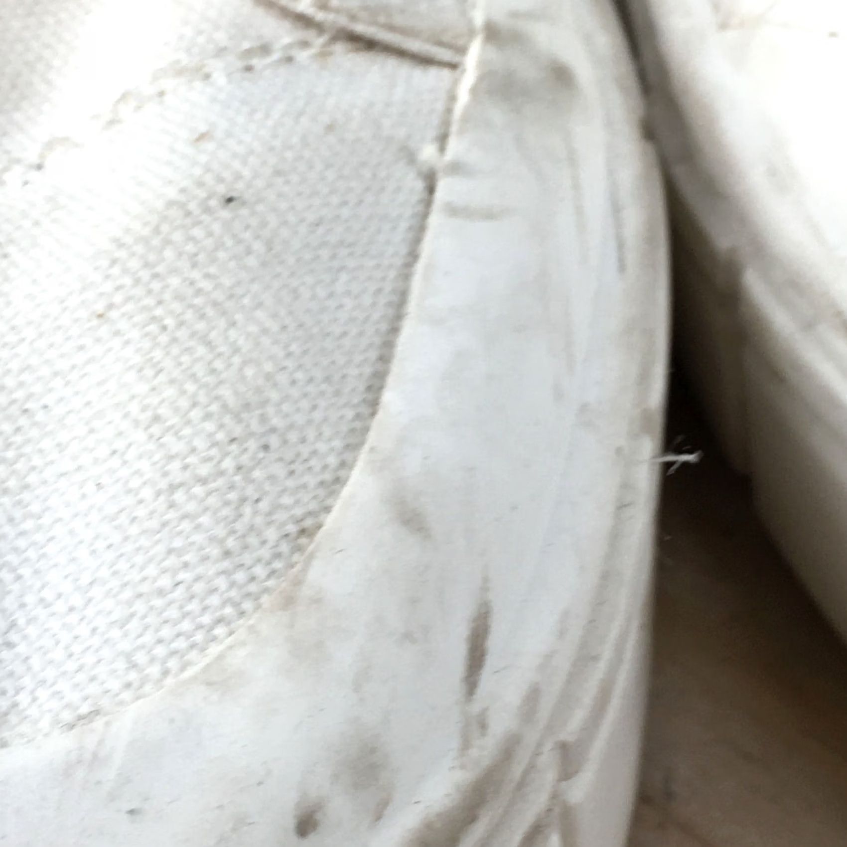 Vintage Mad Love Shoes Womens 10 Casual Sneakers White Fabric Lace Up Low Top Clothing Footwear Womens Sneakers"} Size L / US 10 / IT 46 - 5 Thumbnail