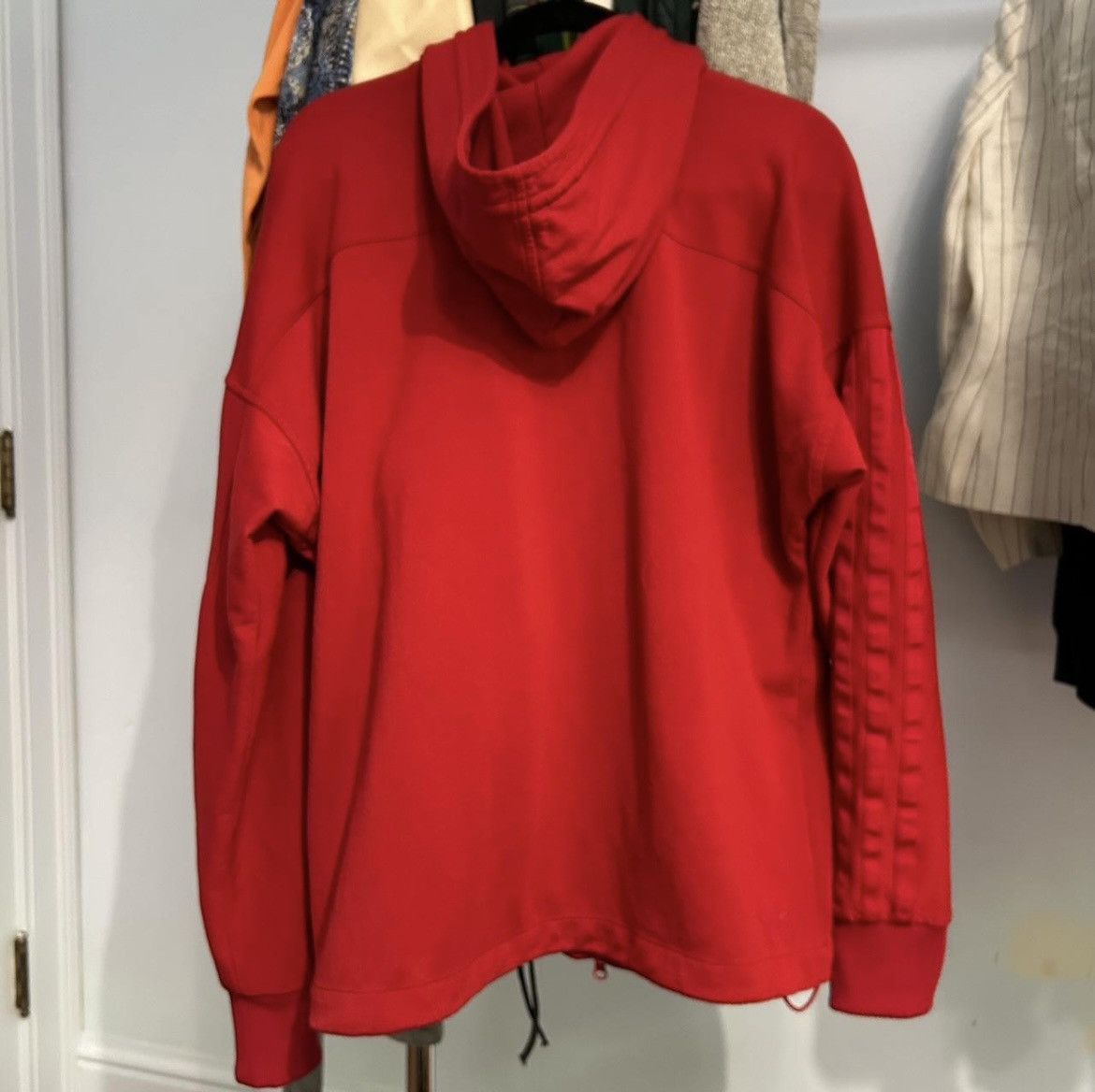 Y-3 Y-3 Red Zip Up Tech Hoodie Size US M / EU 48-50 / 2 - 2 Thumbnail