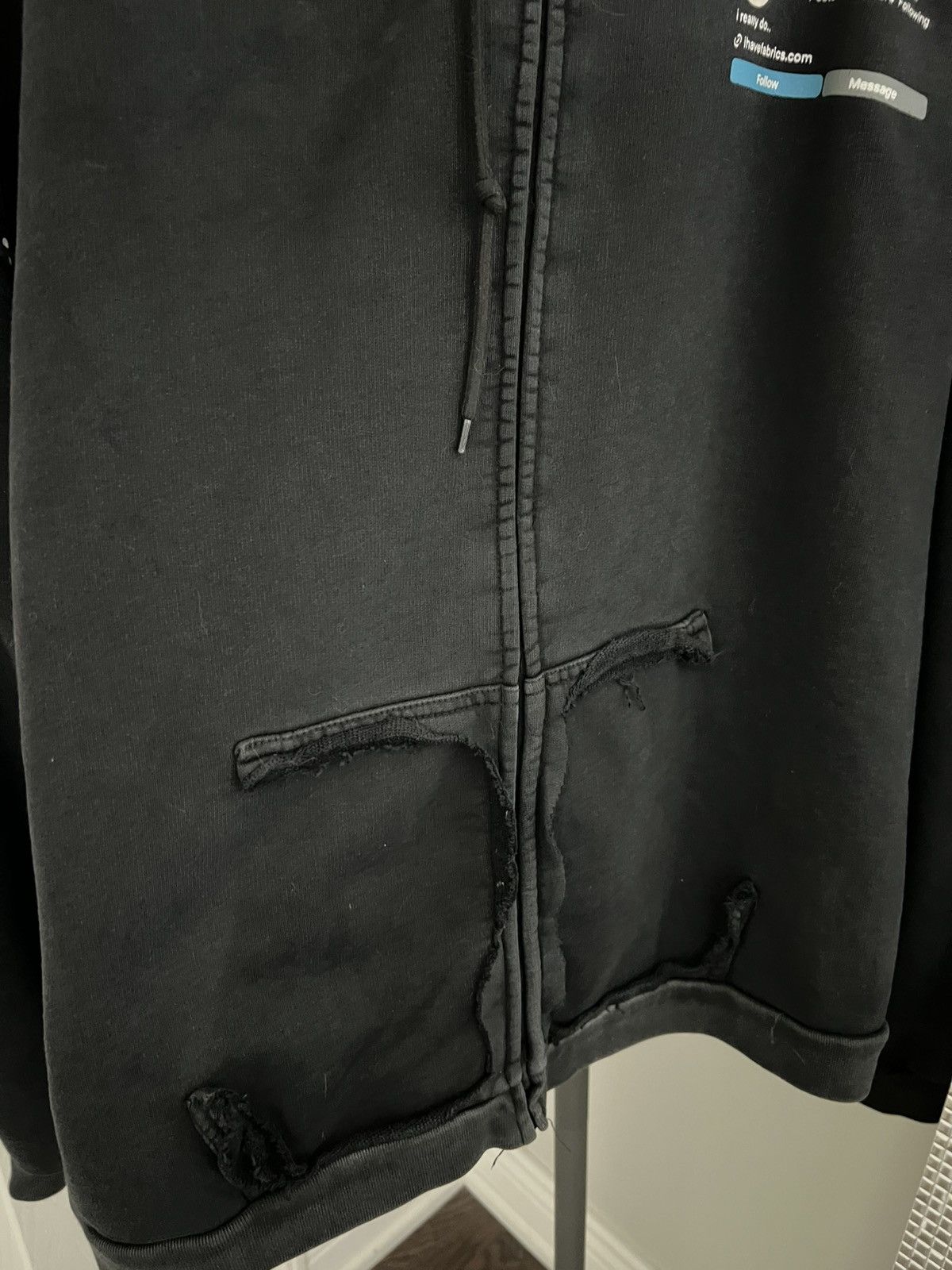 Gleb Kostin Solutions Gleb Kostin, IHF, “anon” double front zip up hoodie Size US XL / EU 56 / 4 - 10 Thumbnail