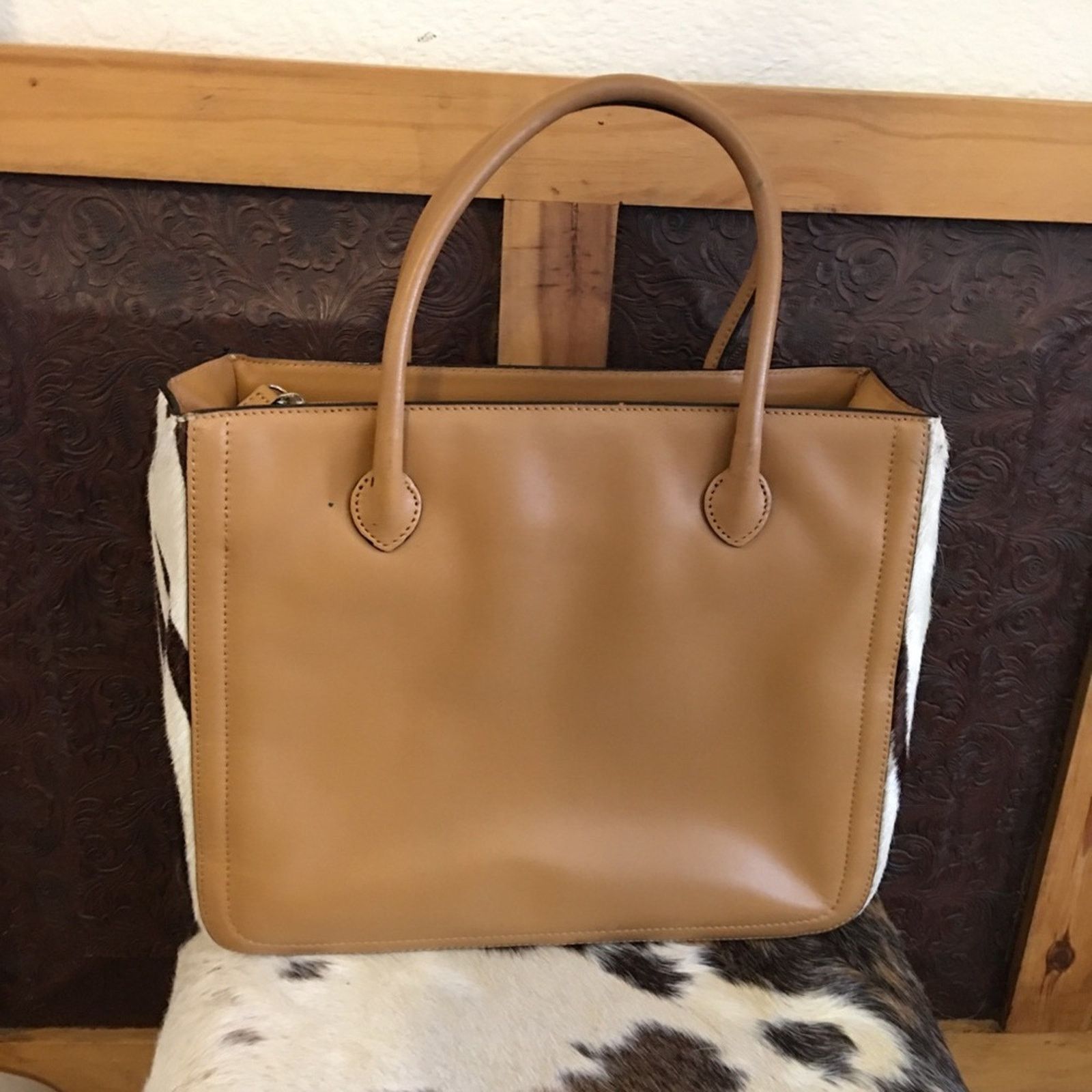 Other Adrienne Vittadini genuine leather hide satchel Size ONE SIZE - 5 Thumbnail
