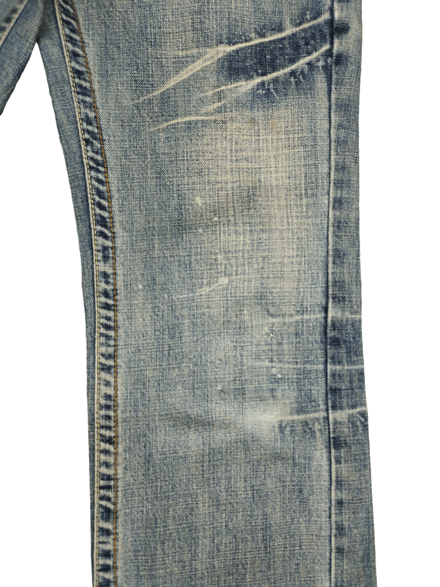 If Six Was Nine Flare Jeans Clichy Release Hem Faded Low Rise Boot Cut Size US 31 - 6 Thumbnail