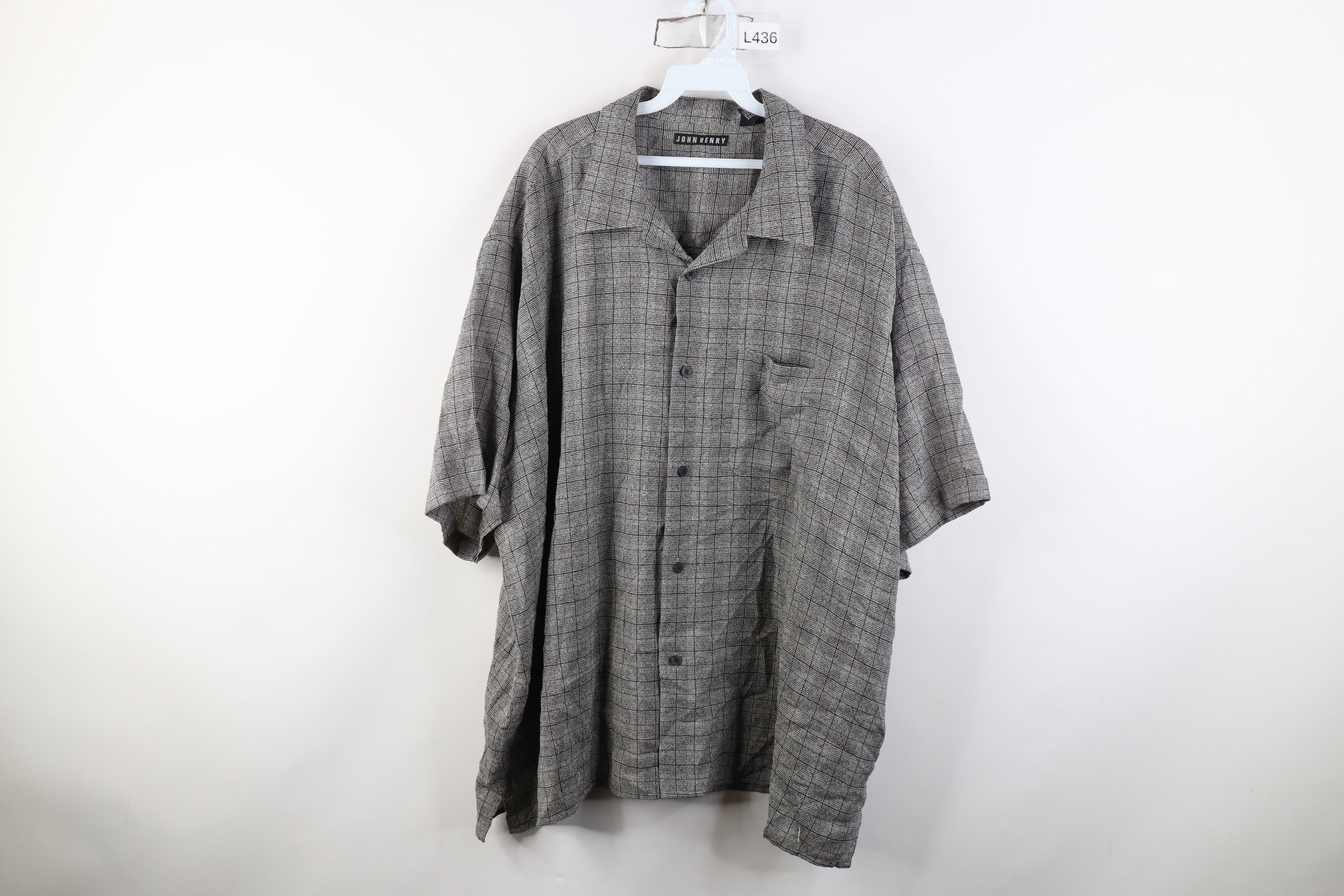 Vintage 90s Rockabilly Streetwear Knit Button Shirt Plaid