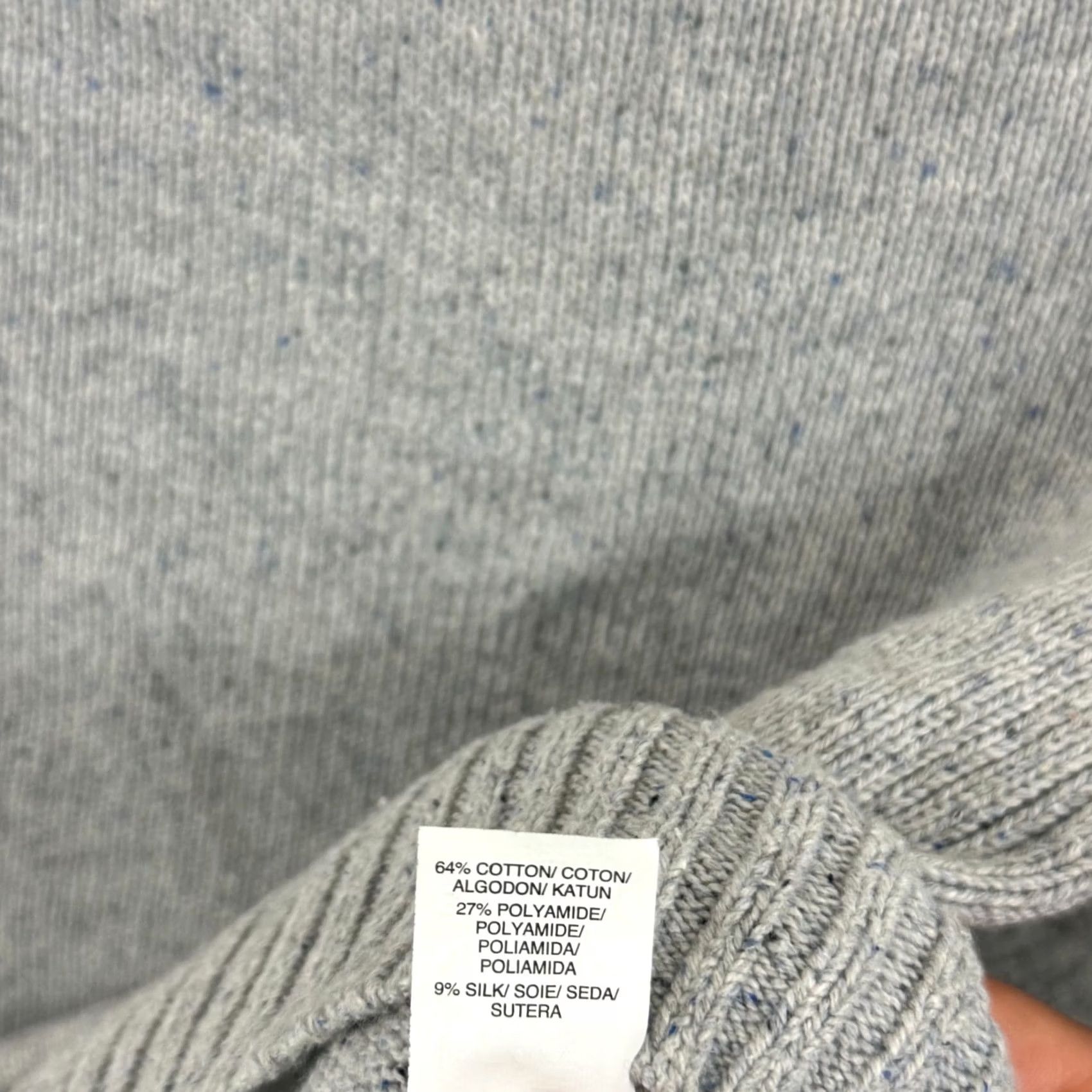 Lucky Brand Lucky Brand Sweater Mens Large Gray V-Neck Long Sleeve Knit Raglan Preppy Pullover Casual Workwear Classic Silhouette Size US L / EU 52-54 / 3 - 7 Thumbnail