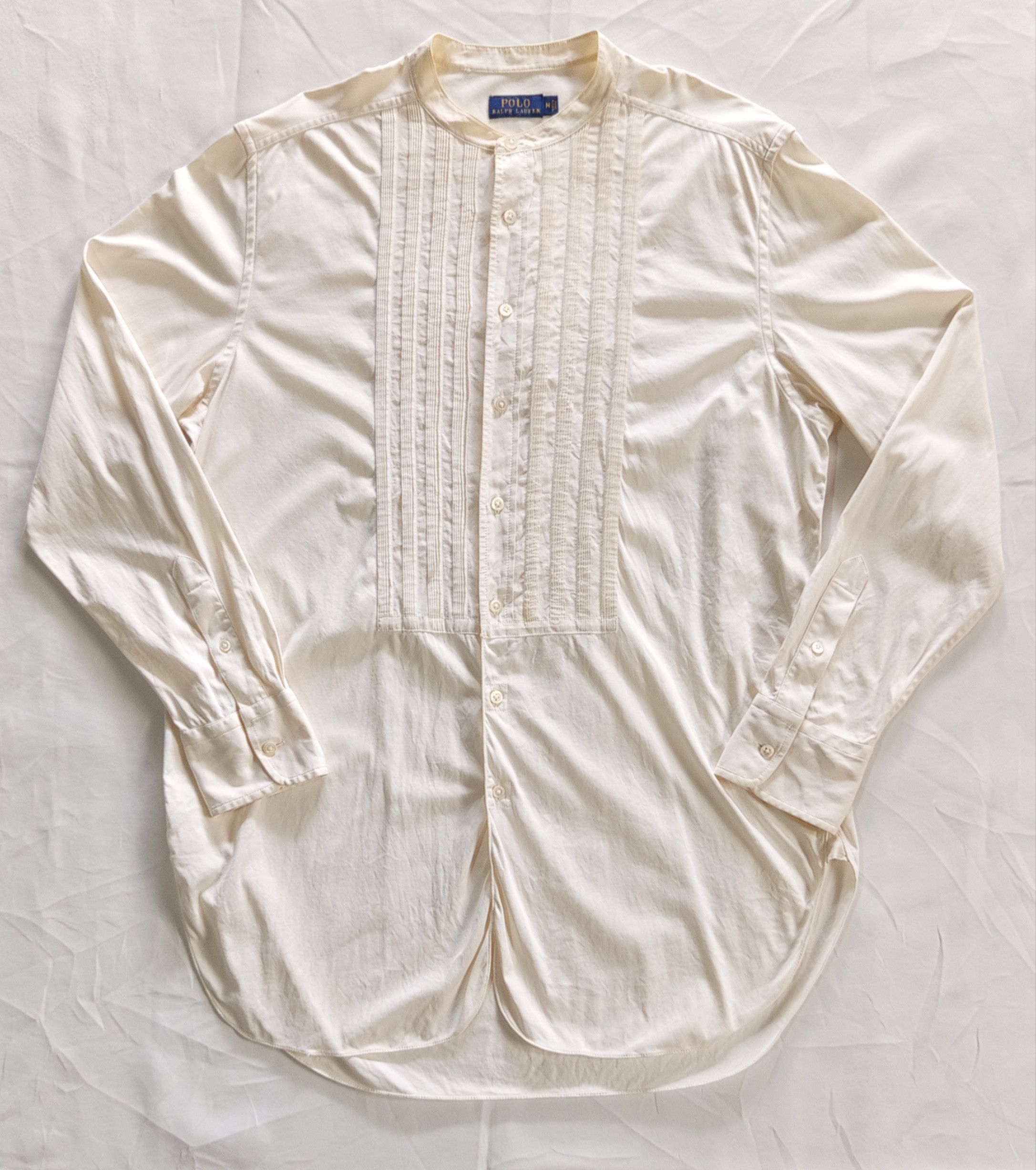 Polo Ralph Lauren Polo Ralph Lauren Pleated Bib Tuxedo Shirt Band Collar Size US M / EU 48-50 / 2 - 1 Thumbnail