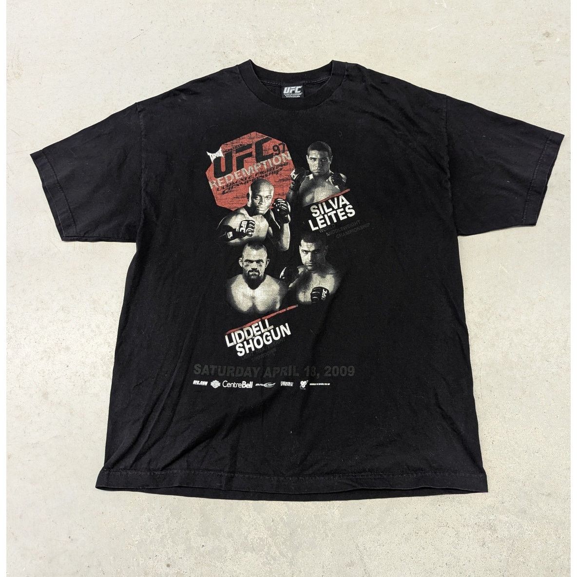 UFC 2009 UFC 97 Redemption Silva vs Leites promo t-shirt Size US XXL / EU 58 / 5 - 1 Thumbnail