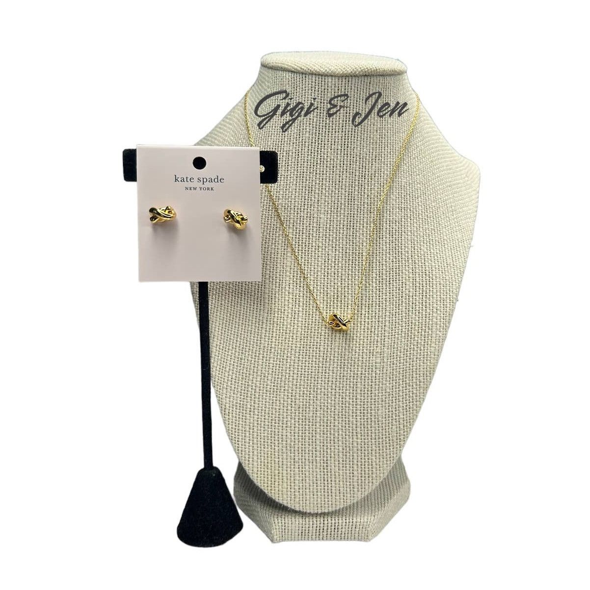Kate Spade Kate Spade Sailors Knot Necklace and Earrings Studs set Size ONE SIZE - 1 Thumbnail