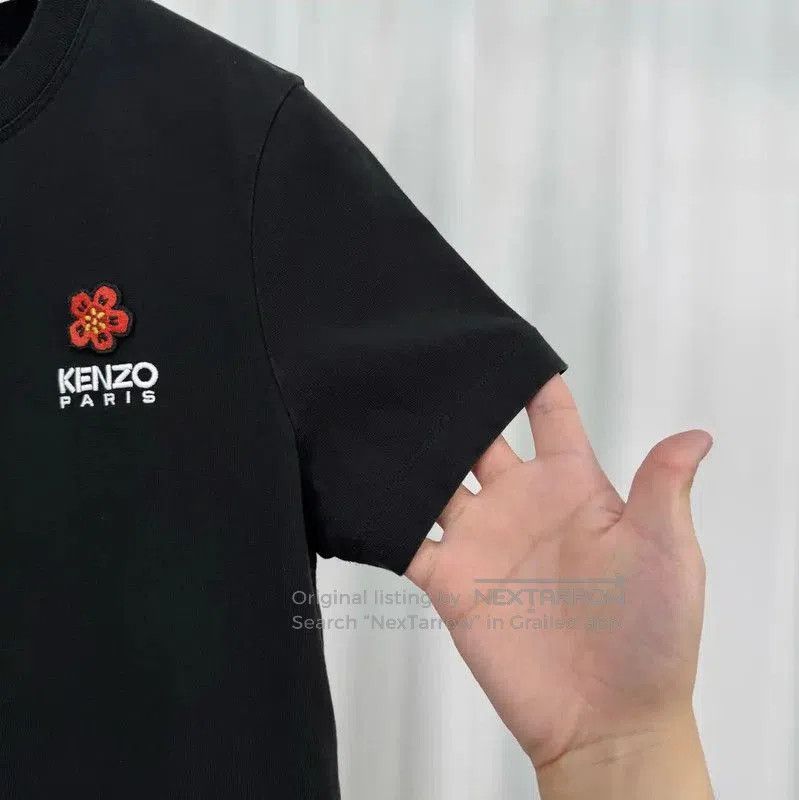 Kenzo KENZO Black Cotton Logo Short Sleeve T-Shirt . Size XS / US 0-2 / IT 36-38 - 4 Thumbnail