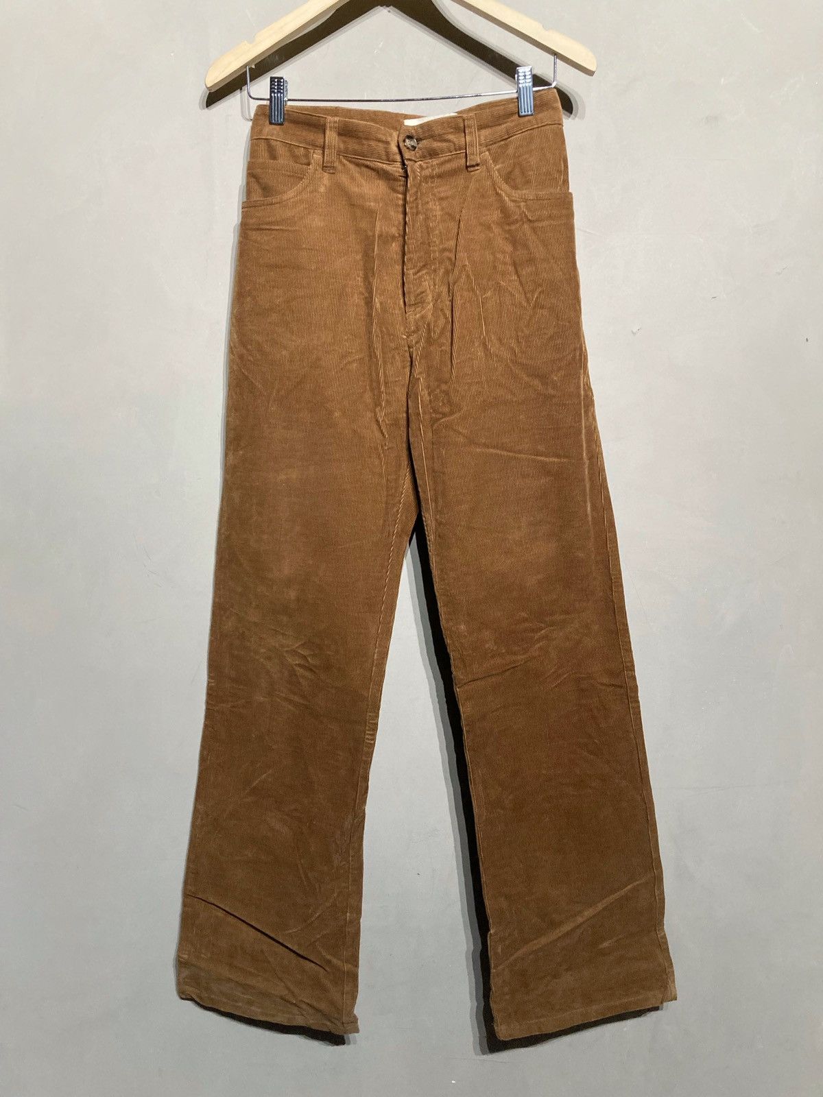 Image of Marni $650 Wide Leg Pants Corduroy Earth Of Siena 52 W34 L32 Loose, Men's