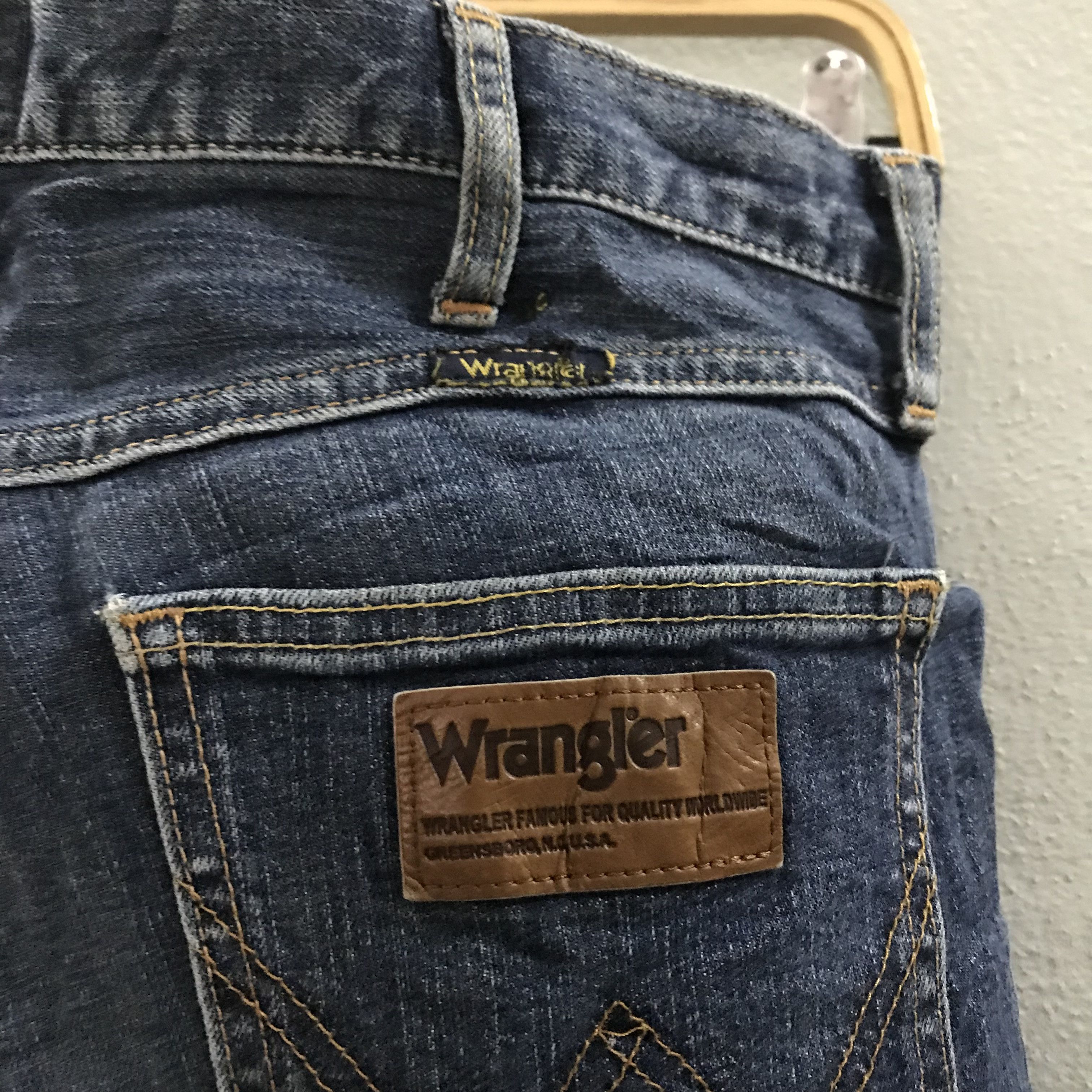 Wrangler Vintage 90s Wrangler Japan Faded Blue Stone Washed Jean Size US 32 / EU 48 - 9 Thumbnail