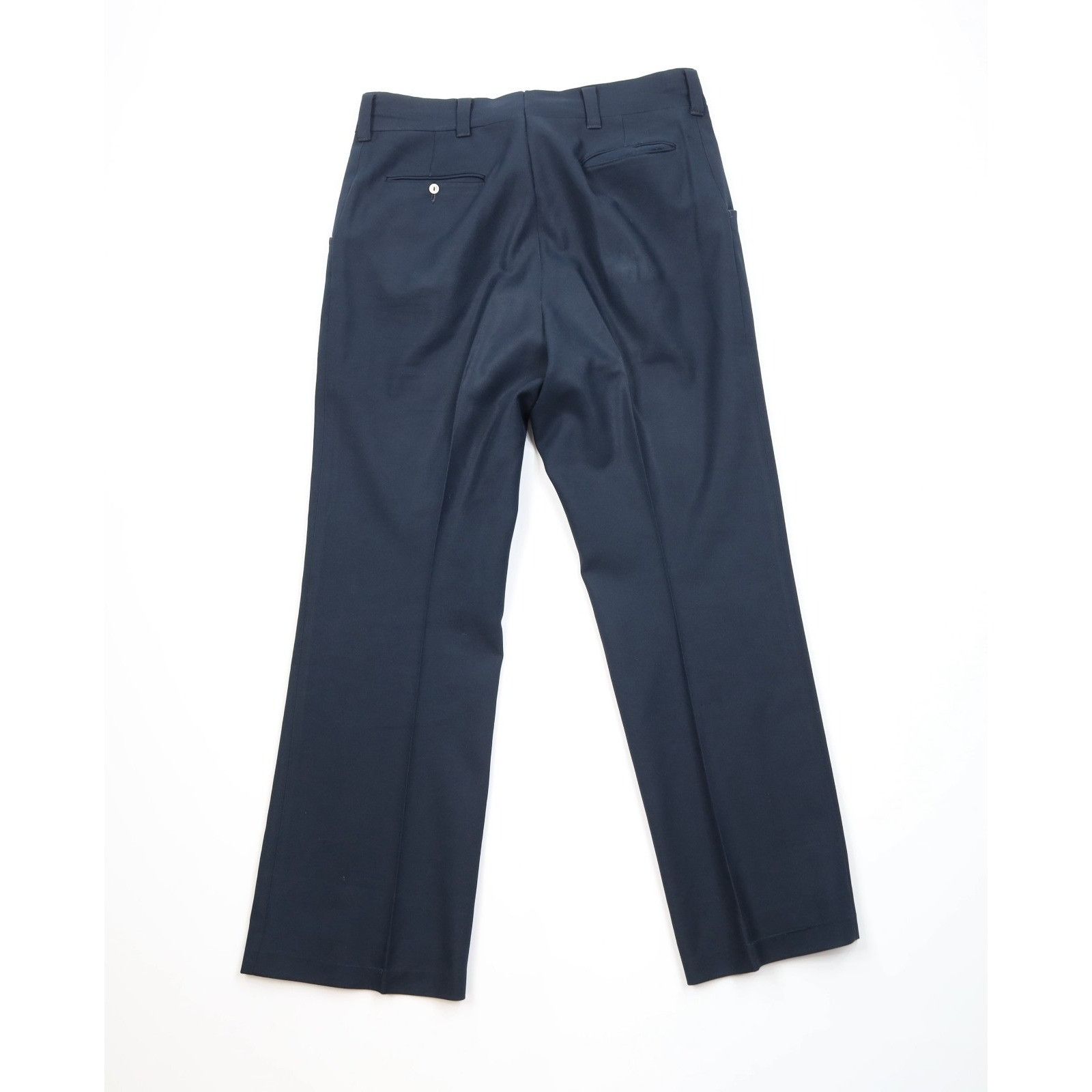 Vintage Vintage 70s Streetwear 2 Piece Suit Wedding Navy Blue Size 44R - 18 Thumbnail