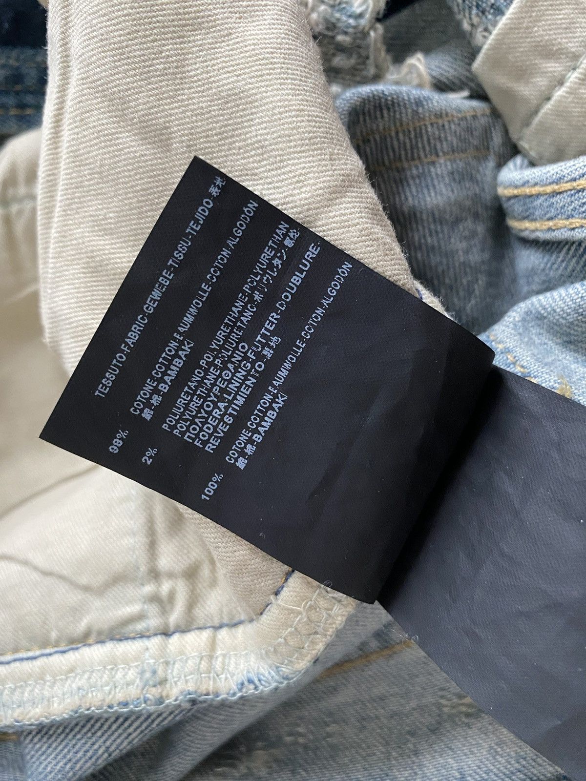Hedi Slimane × Saint Laurent Paris 13AW Blowout Destroyed Runway Jeans Size US 28 / EU 44 - 11 Thumbnail