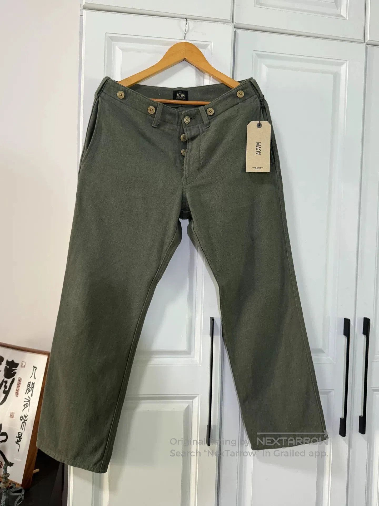 Addict Clothes Japan ADDICT ACVM Cotton-Linen Cargo Pants. Size US 28 / EU 44 - 2 Thumbnail