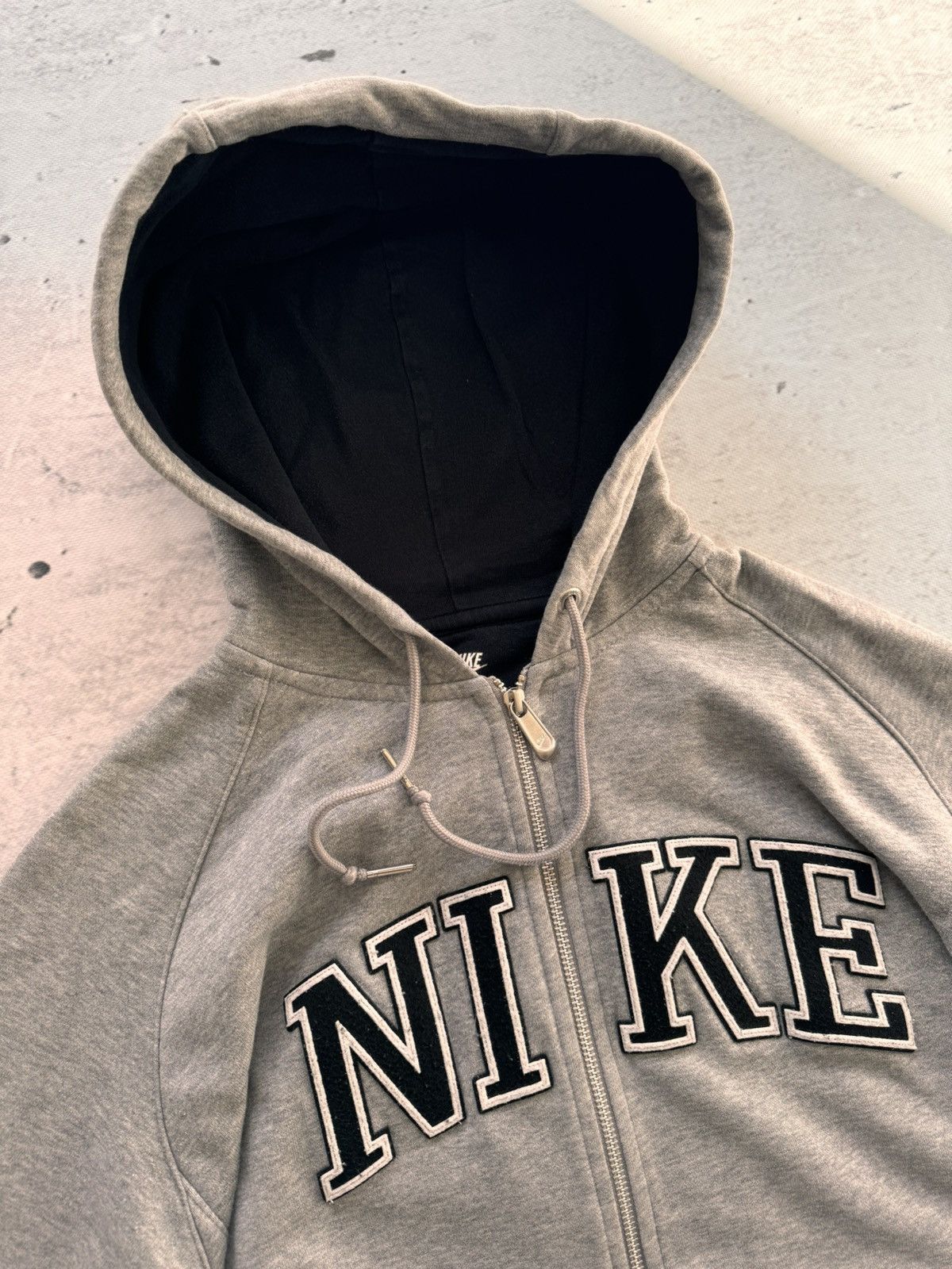 Nike × Vintage NIKE VINTAGE CENTER BROWN LOGO OVERSIZE BOXY ZIP HOODIE Size US L / EU 52-54 / 3 - 3 Thumbnail