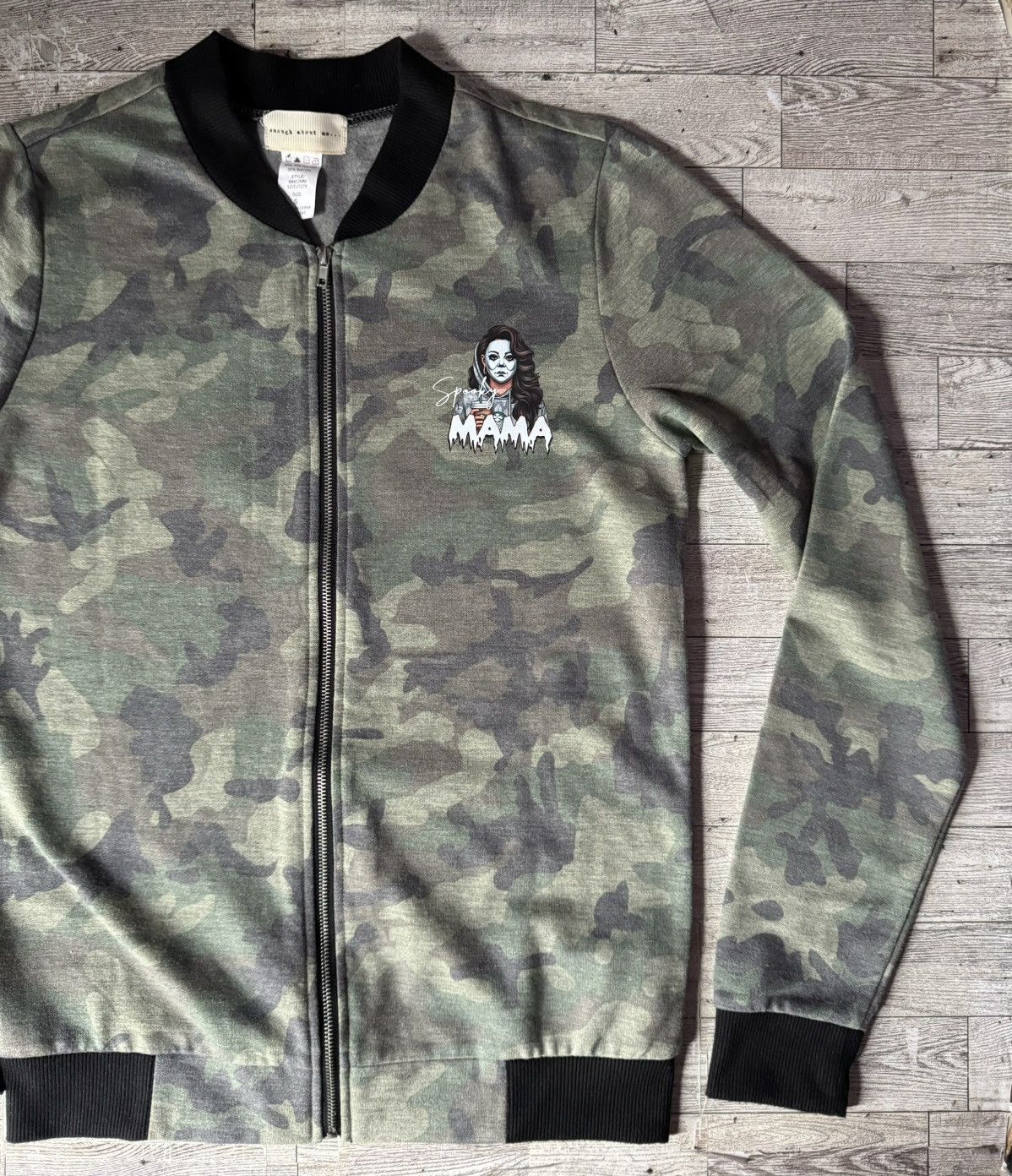 Other Spooky Mama, Coffee & Halloween, Camo Bomber Style Jacket Size S / US 4 / IT 40 - 7 Thumbnail