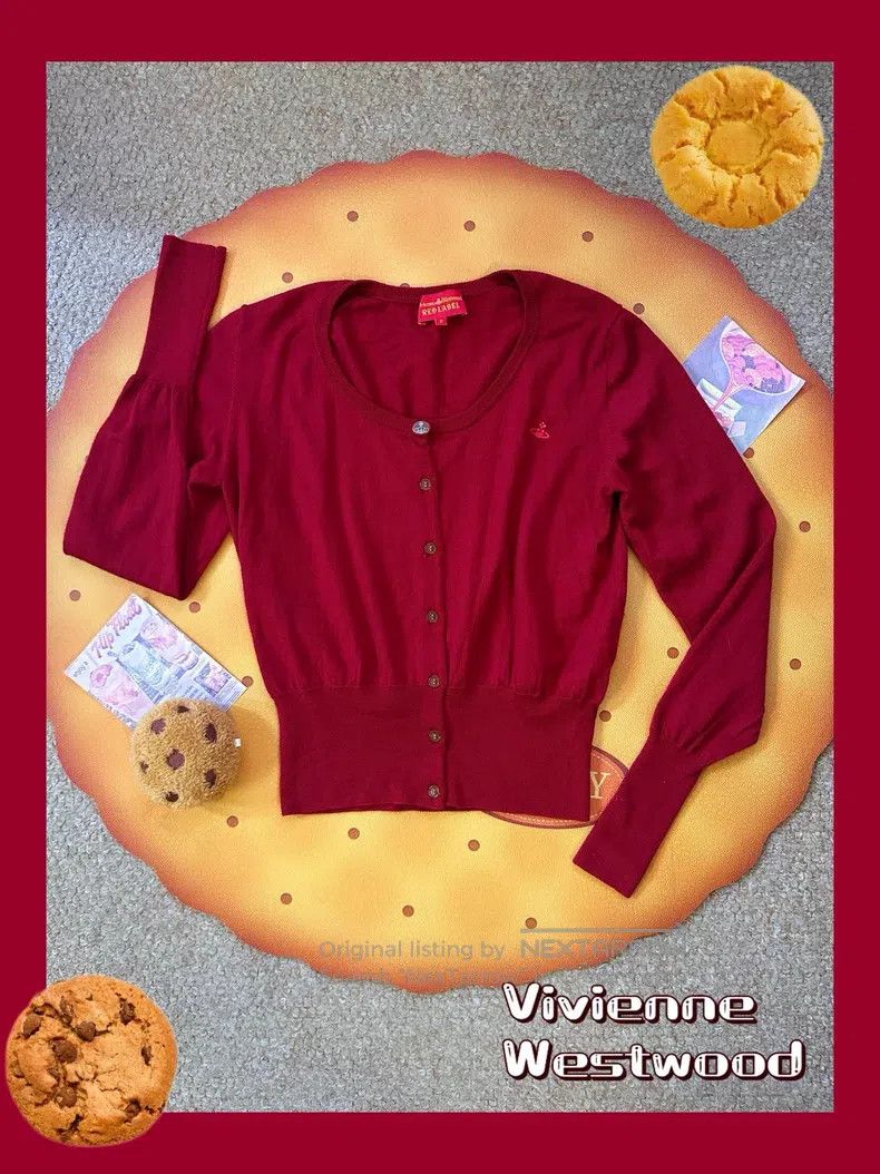 Vivienne Westwood Red Label Saturn Embroidered Wool Cardig