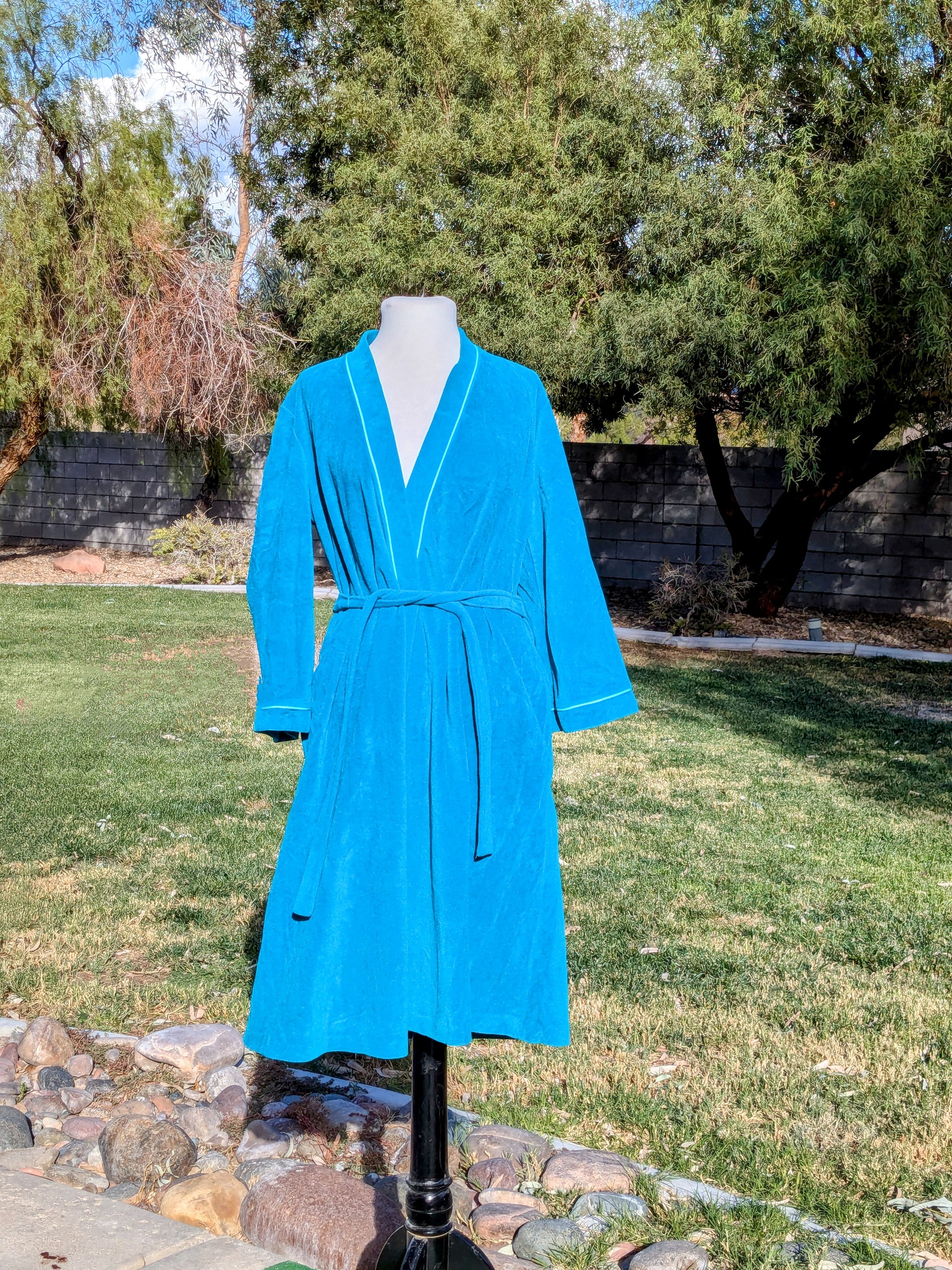 Vintage Velour Vanity Fair Sleepwear Night Bath Polyester Robe Size S / US 4 / IT 40 - 1 Thumbnail