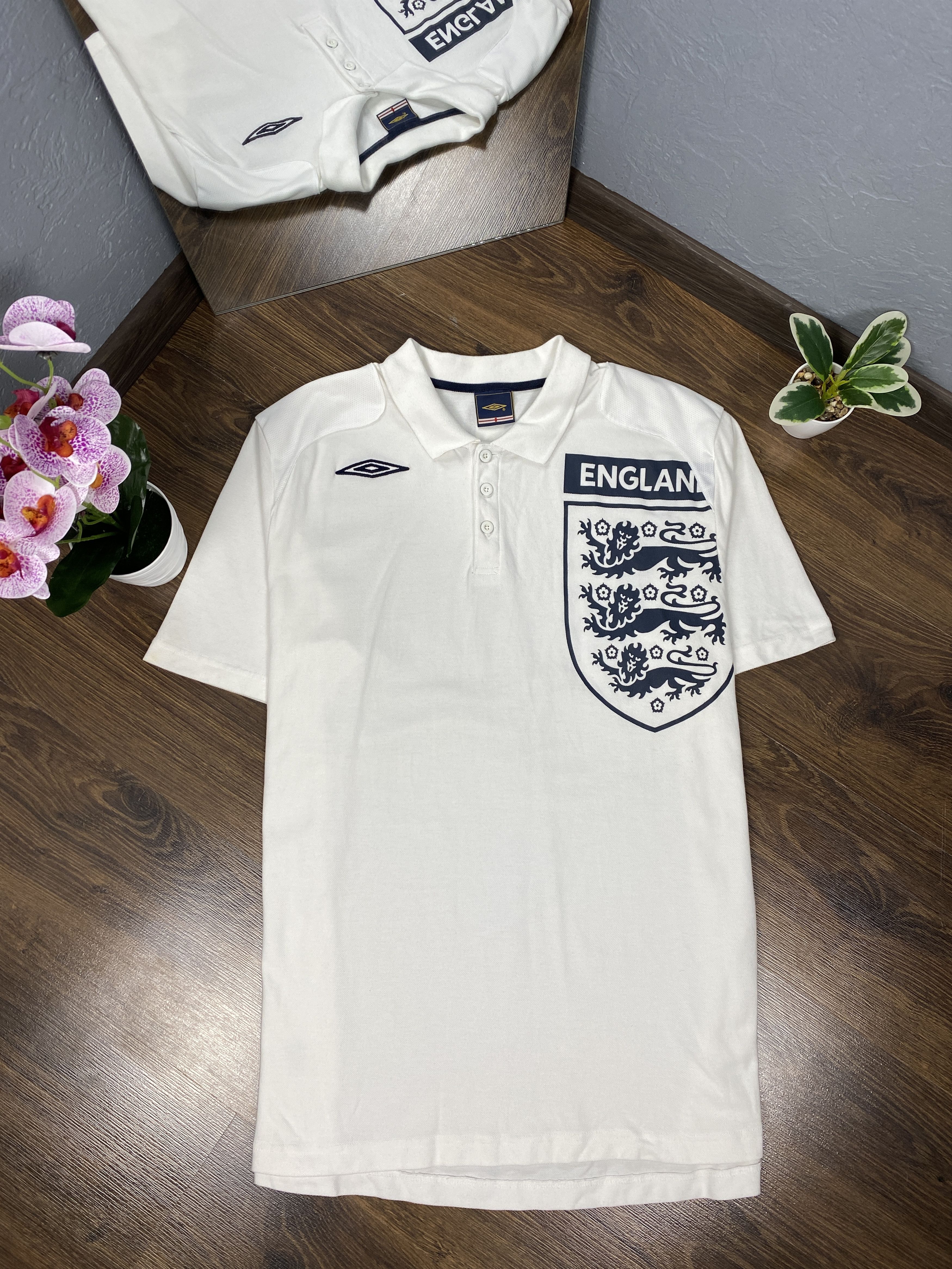 Umbro Umbro England vintage polo shirt Size US XXL / EU 58 / 5 - 1 Thumbnail