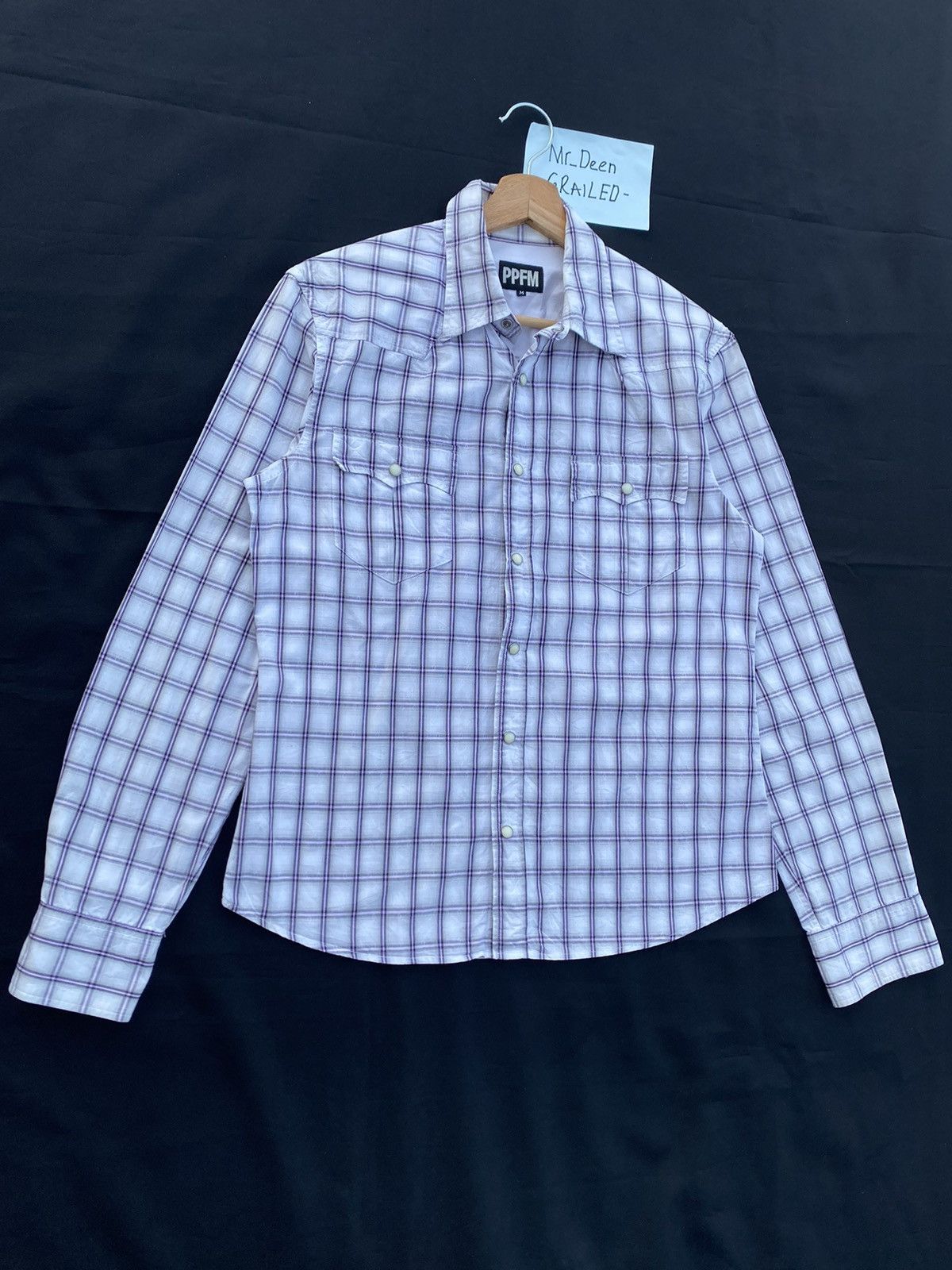 PPFM Rare PPFM Checkered Buttons Up Shirt Size US S / EU 44-46 / 1 - 3 Thumbnail