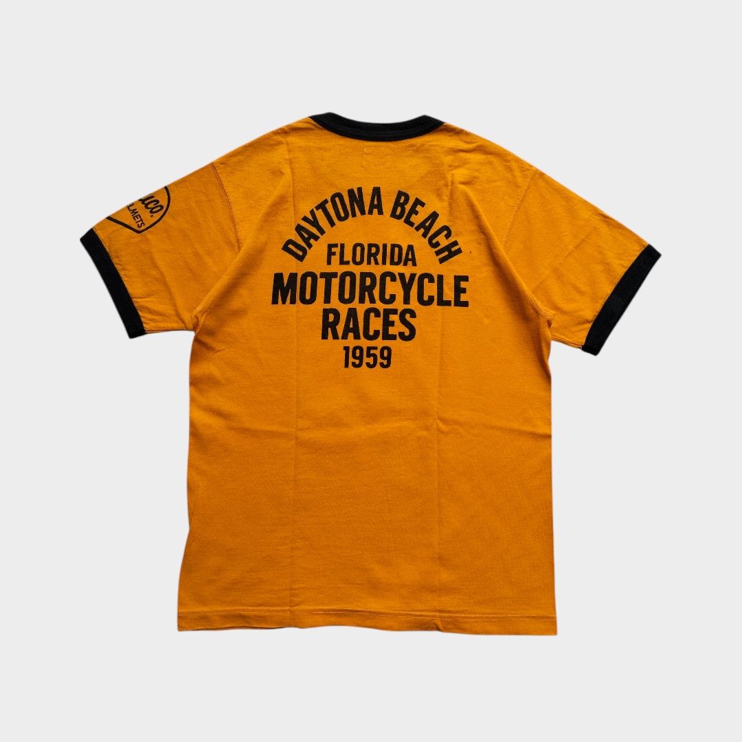The Real McCoy's Buco "Daytona beach" Ringer tee Size US S / EU 44-46 / 1 - 2 Thumbnail