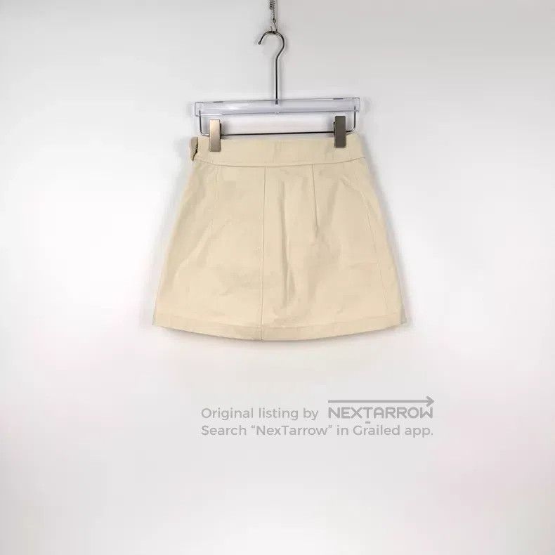Hermes Hermes Beige Waist Buckle Short Skirt Size 24" / US 00 / IT 34 - 4 Thumbnail