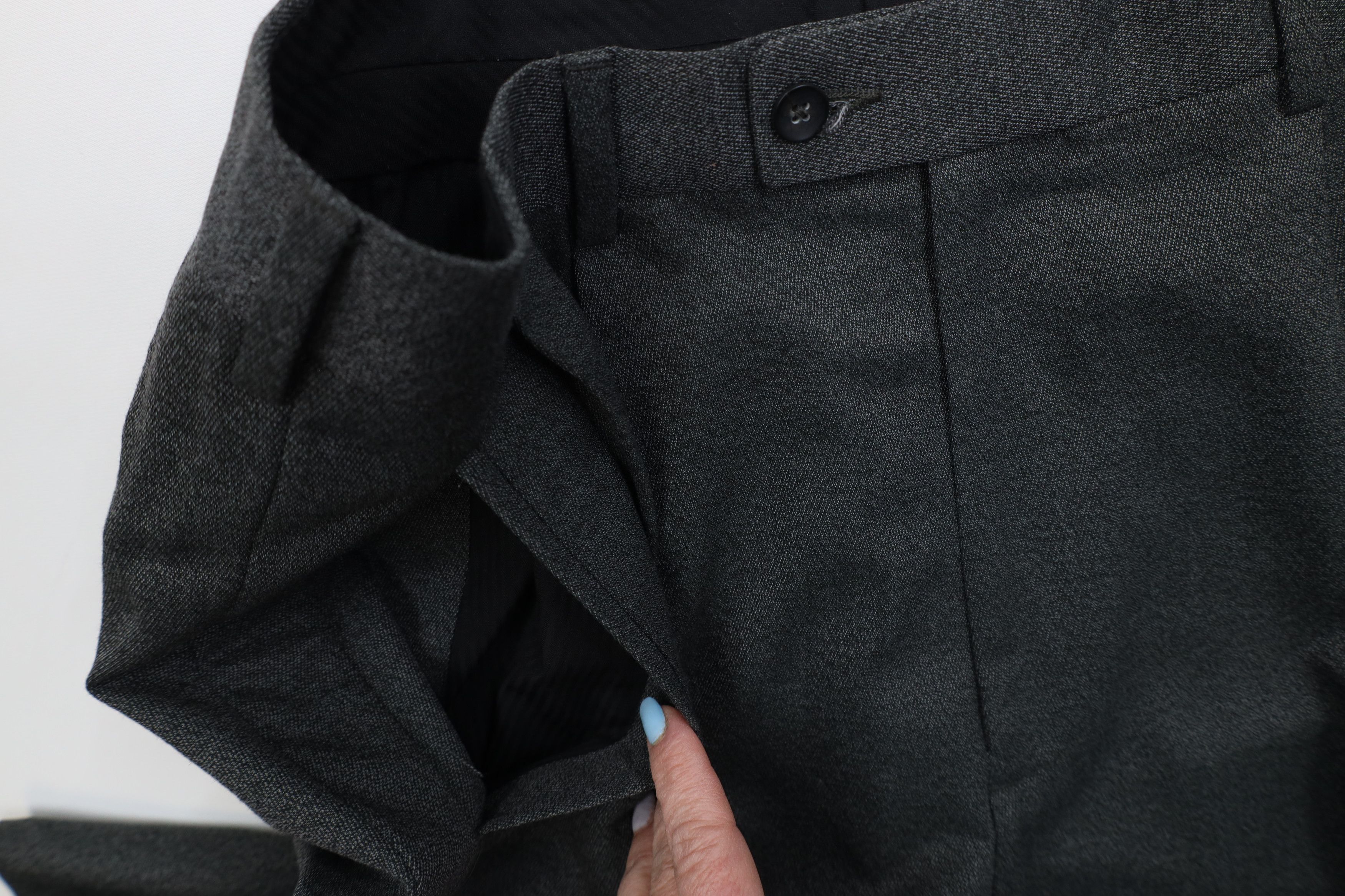Vintage Vintage 90s Streetwear Gabardine Knit Wide Leg Chino Pants Size US 36 / EU 52 - 7 Thumbnail