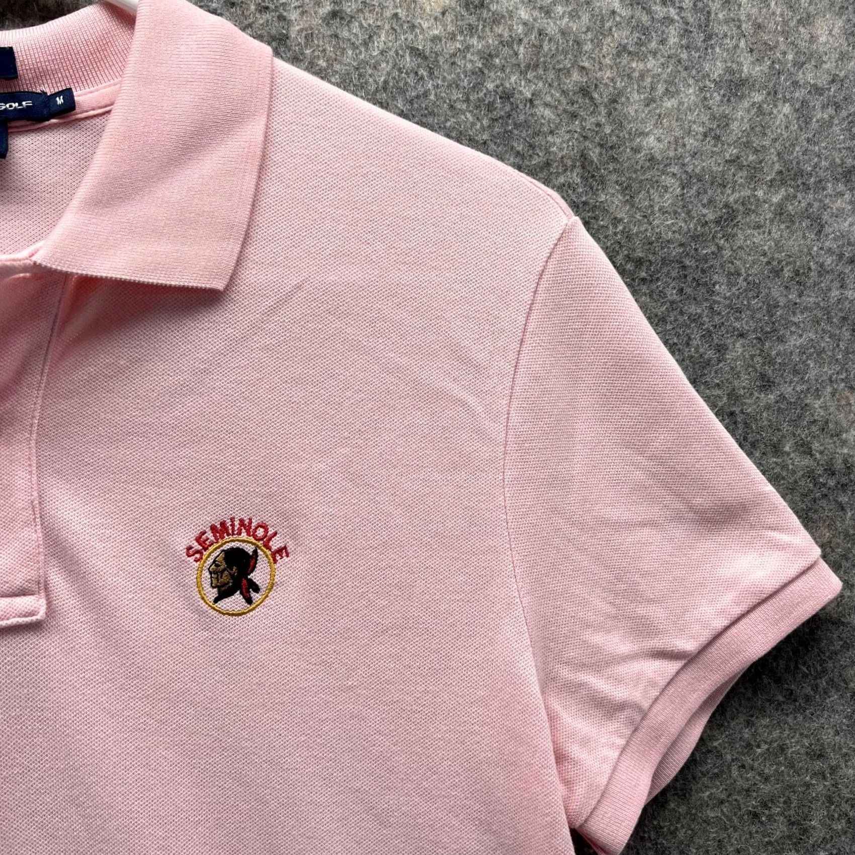 Polo Ralph Lauren Polo Ralph Lauren Polo Shirt Women Medium Pink Solid Short Sleeve Collared Button Vintage No Size M / US 6-8 / IT 42-44 - 4 Thumbnail