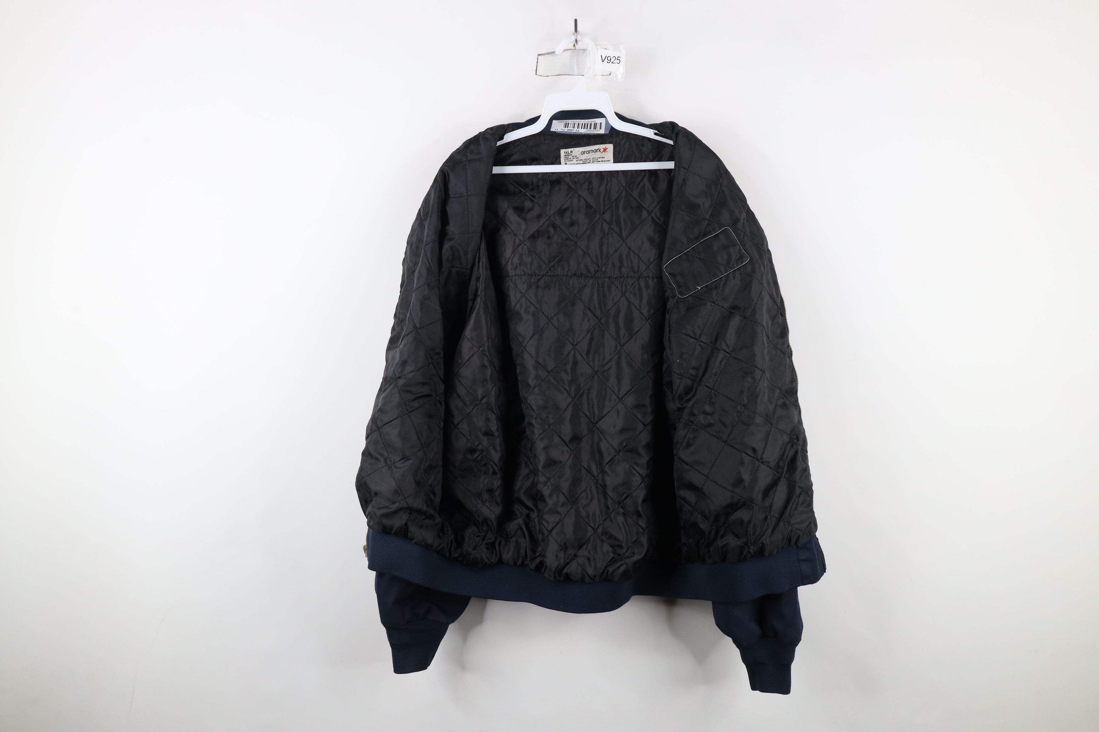 Vintage Vintage Quilted Walmart Auto Car Mechanic Bomber Jacket Blue Size US XL / EU 56 / 4 - 10 Thumbnail