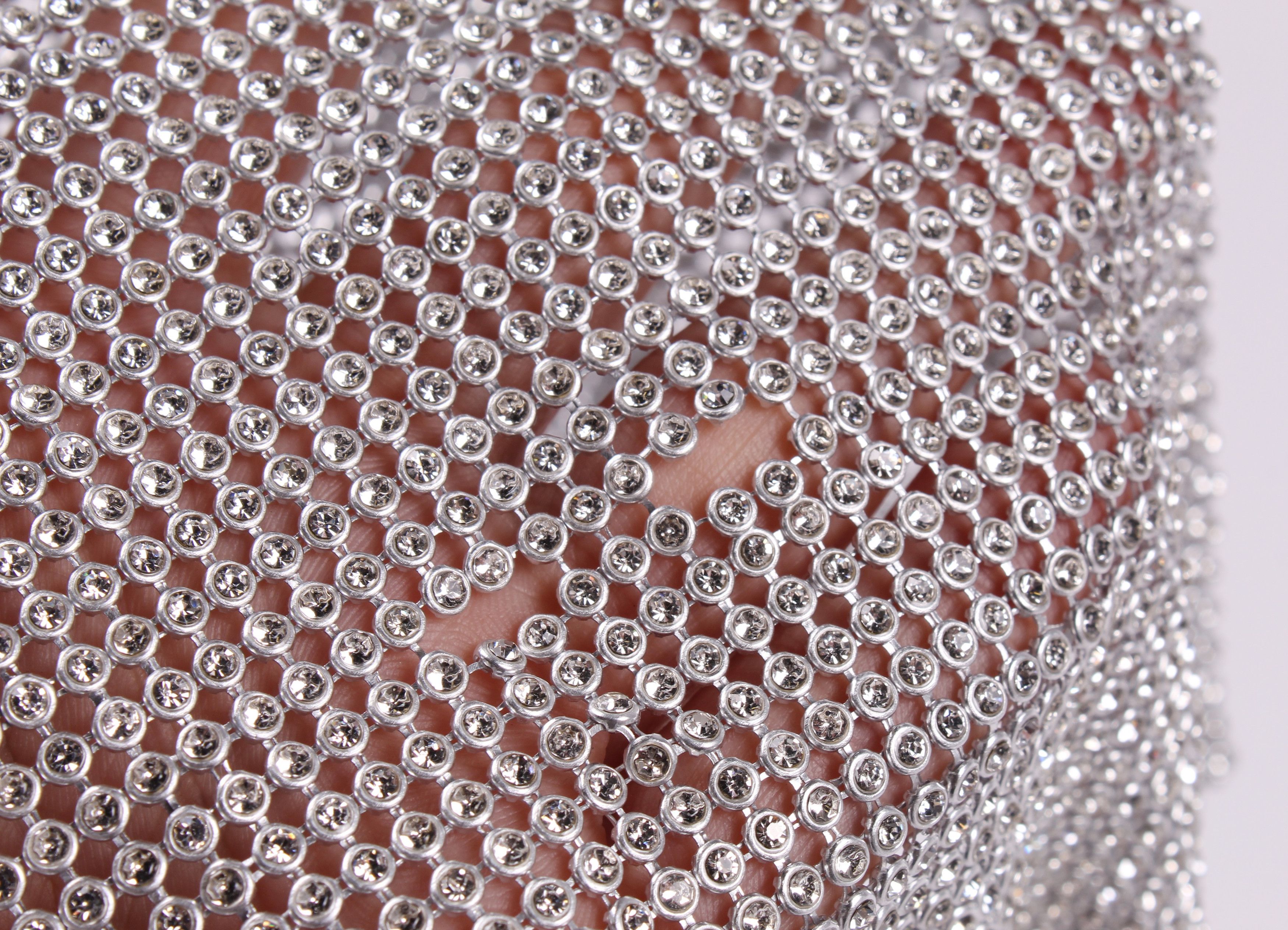 Vintage Vintage Y2K Chainmail Cropped Chrystal Top Size ONE SIZE - 5 Thumbnail