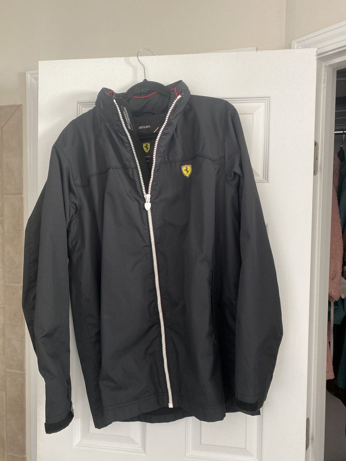 Image of Black Ferrari Jacket, Men's (Size XL)