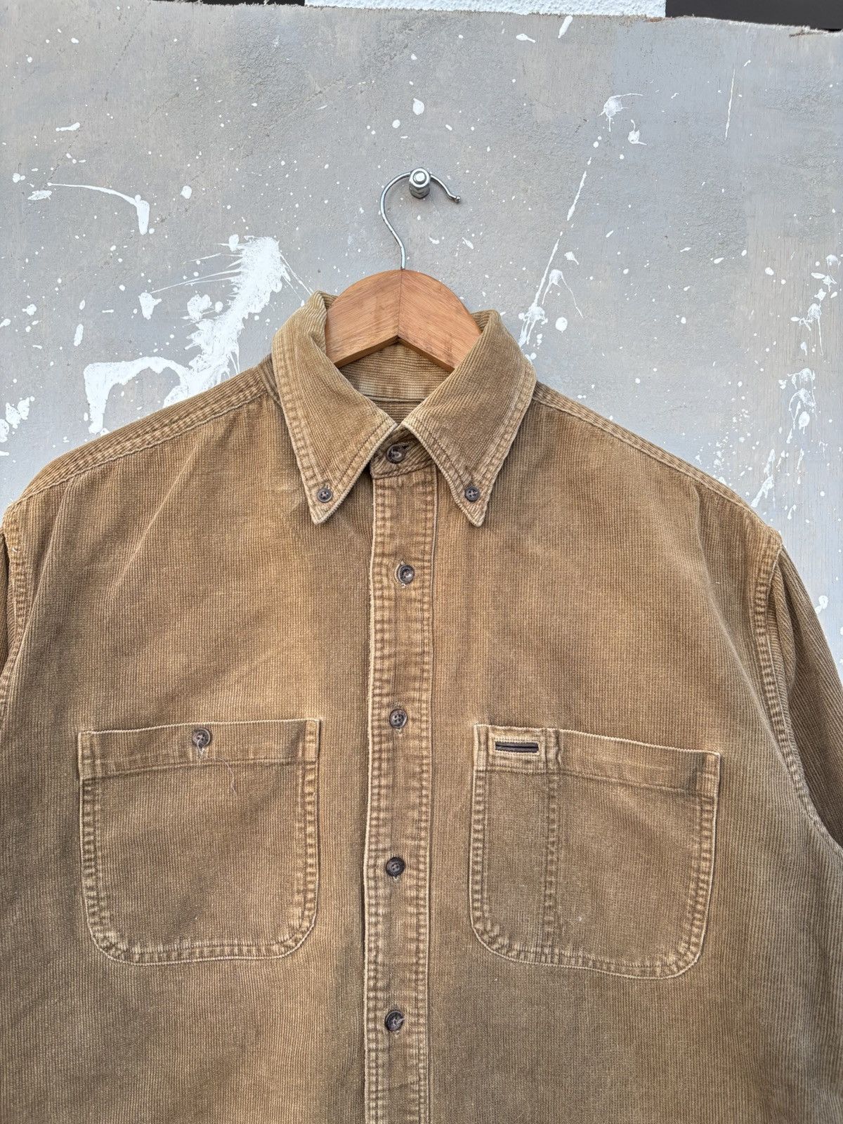 Timberland Vintage 90s‼️ Sun Faded Timberland Workwear Corduroy Shirts Size US S / EU 44-46 / 1 - 1 Thumbnail