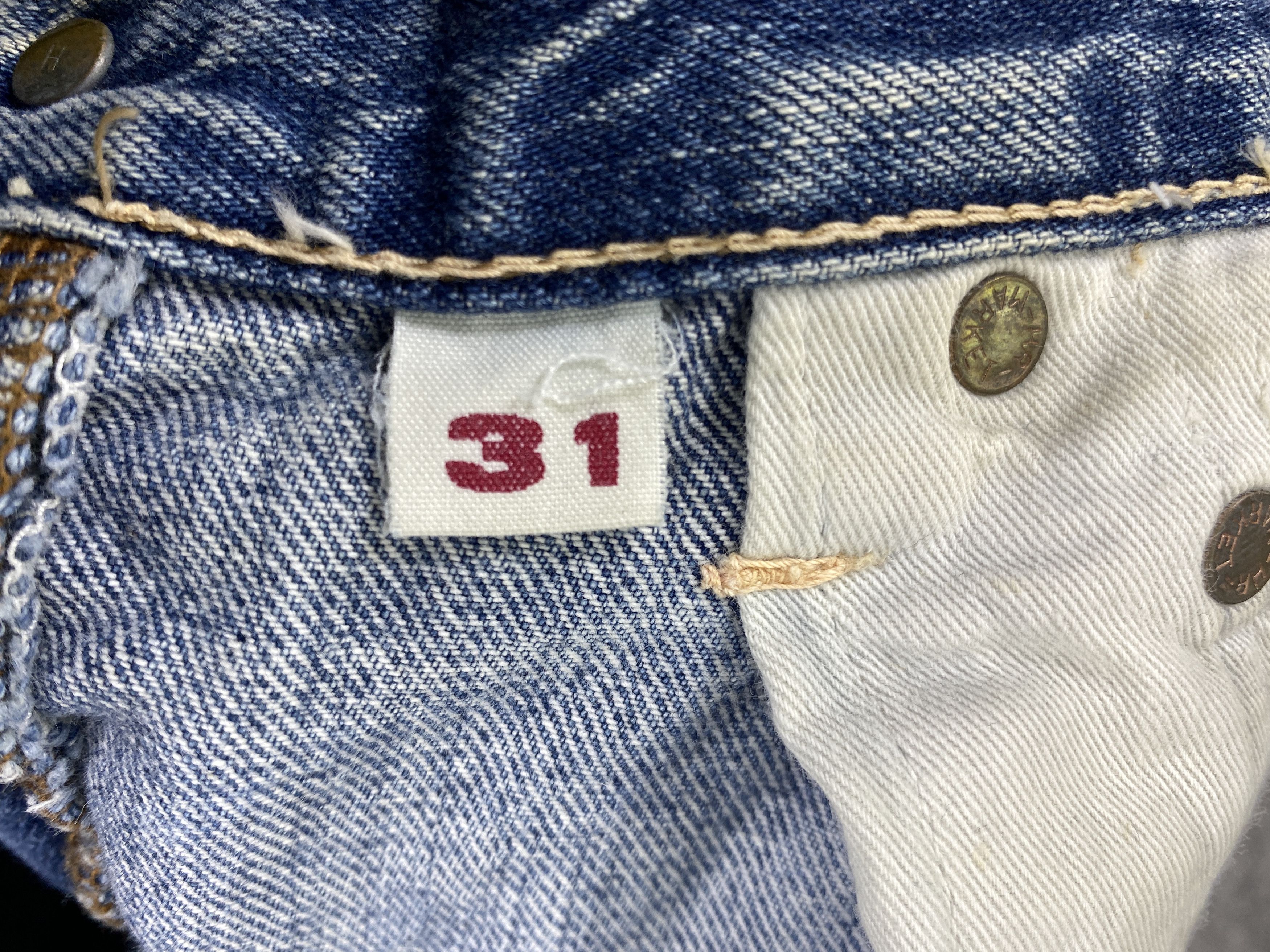 If Six Was Nine Vintage Blue Blue Patchwork Jeans 30x31 - JN3246 Size US 30 / EU 46 - 12 Thumbnail