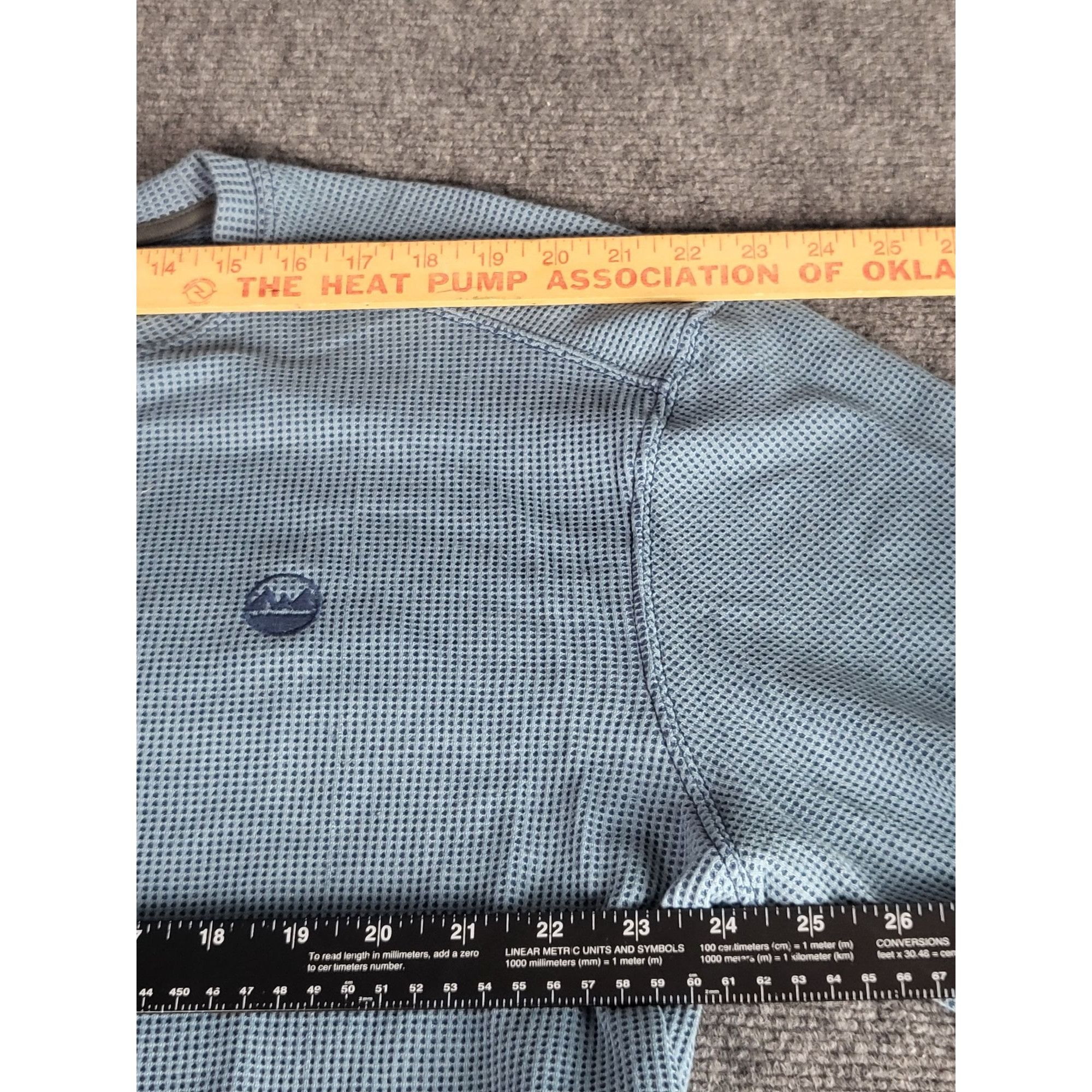 Wrangler Wrangler Long Sleeve Thermal Tshirt Men Sz XL Gingham Blue L Size US XL / EU 56 / 4 - 5 Thumbnail
