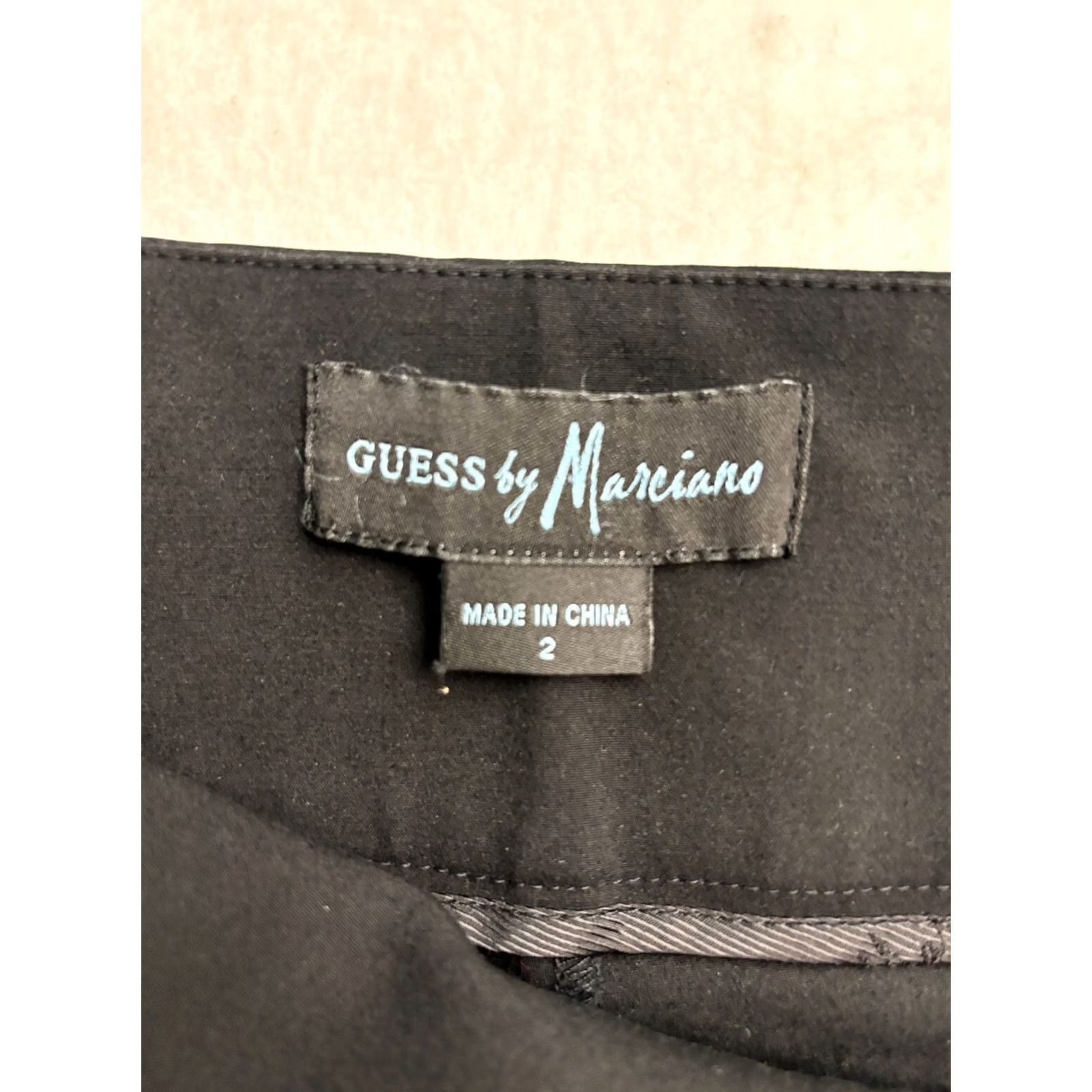 Guess Guess by Marciano Black Skinny Pants - Womens Size 2, Side Zip Flat Size 26" / US 2 / IT 38 - 3 Thumbnail