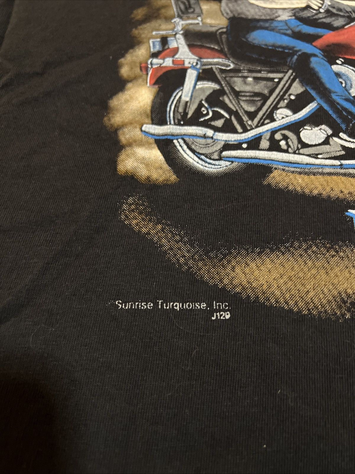 Vintage Vintage 90s Leader of the Pack Biker Motorcycle T-Shirt Size US XXL / EU 58 / 5 - 4 Thumbnail