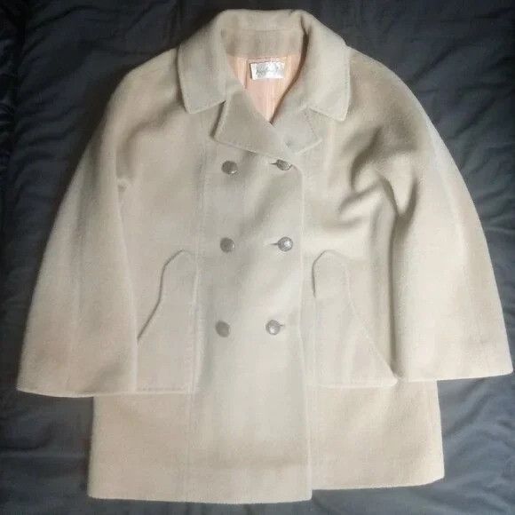 Other Vintage 60s Kaufman Bros. Double Breast Wool Pea Coat Parka Size M / US 6-8 / IT 42-44 - 2 Thumbnail